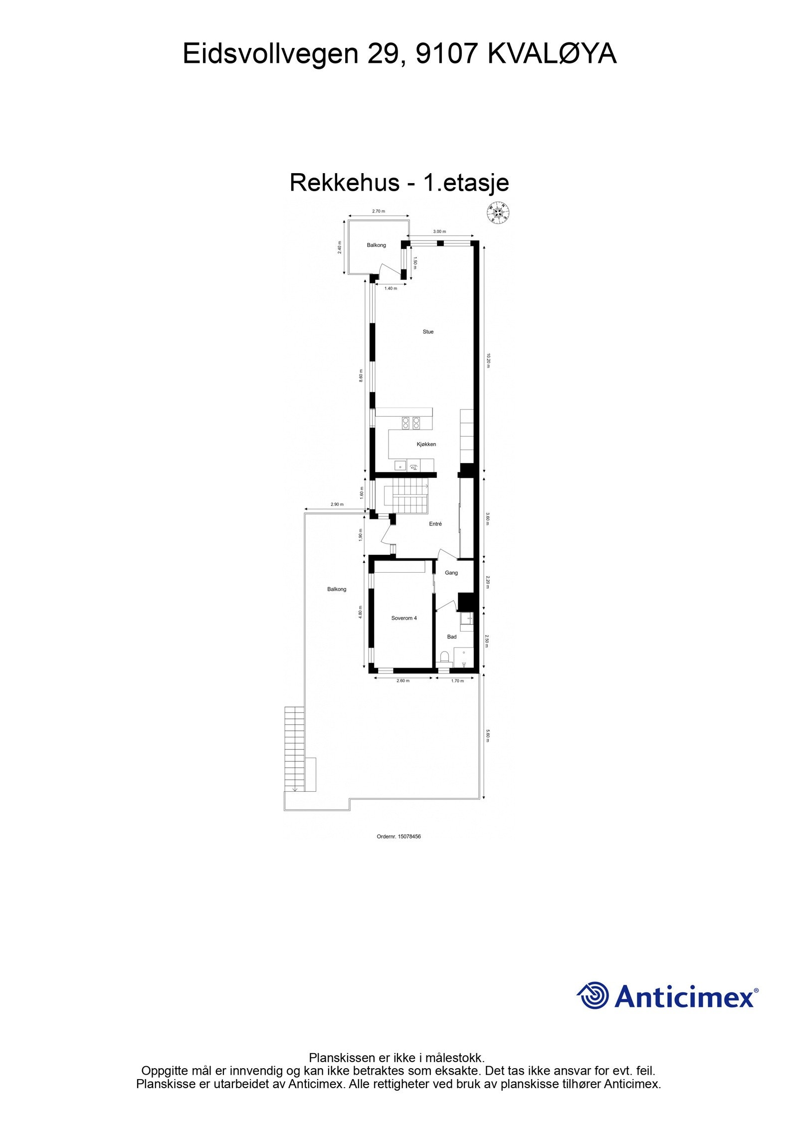 Plantegning 1. etasje Galleribilde