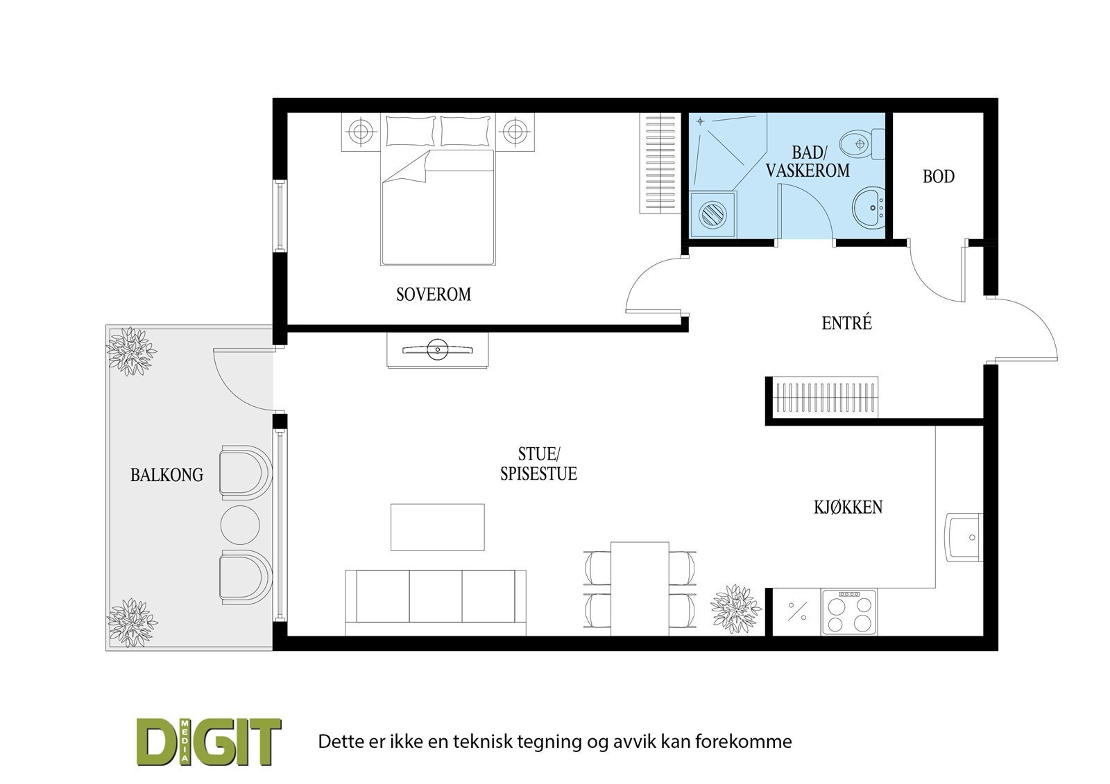 Plantegning. Galleribilde