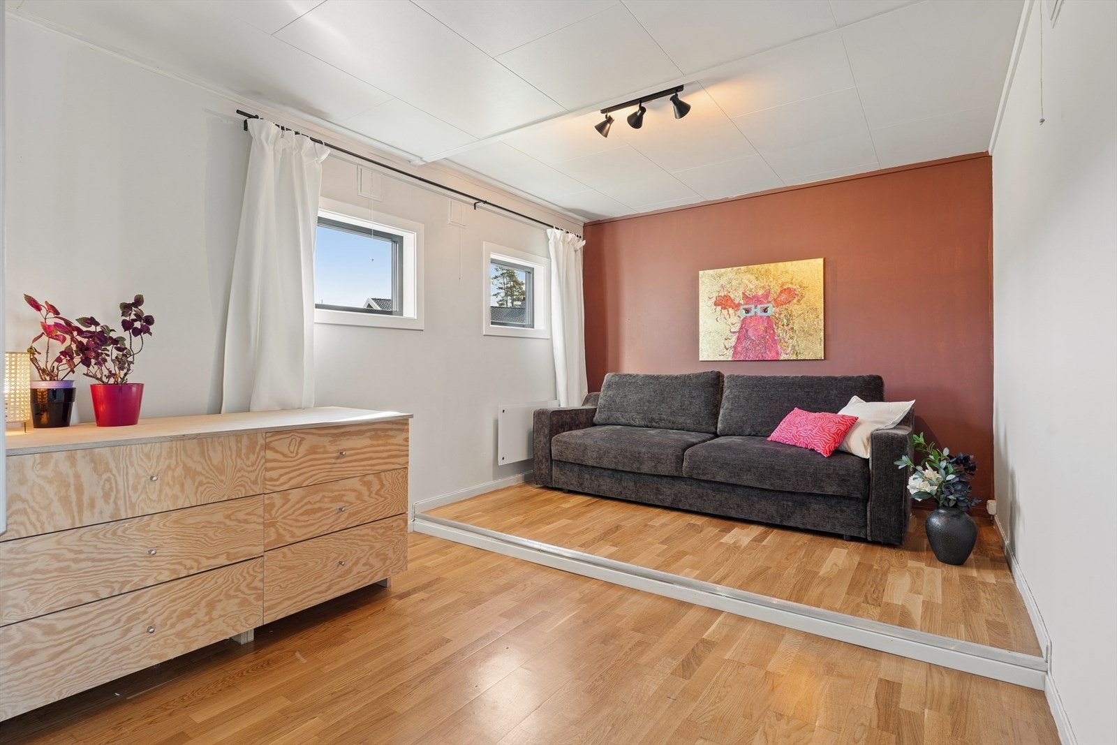 Den perfekte plassen når en ønsker å trekke seg litt tilbake, eller når det krangles om fjernkontrollen. Galleribilde