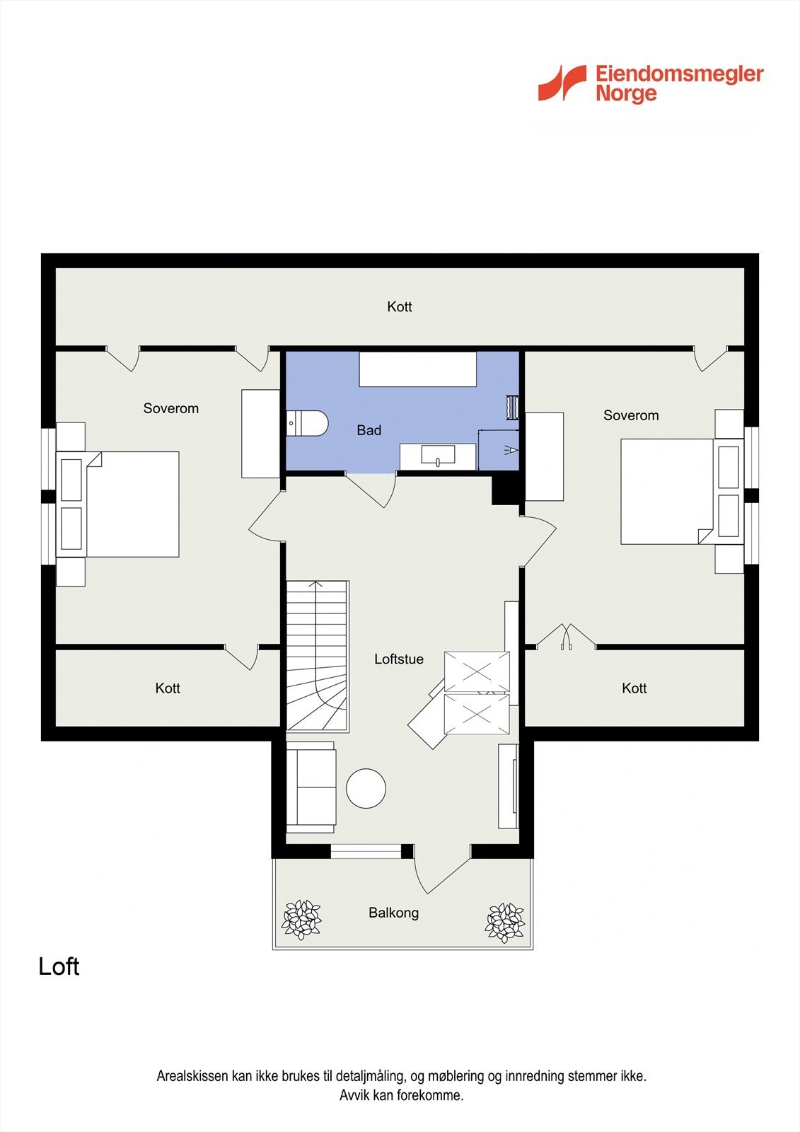 Planteikning loft Galleribilde
