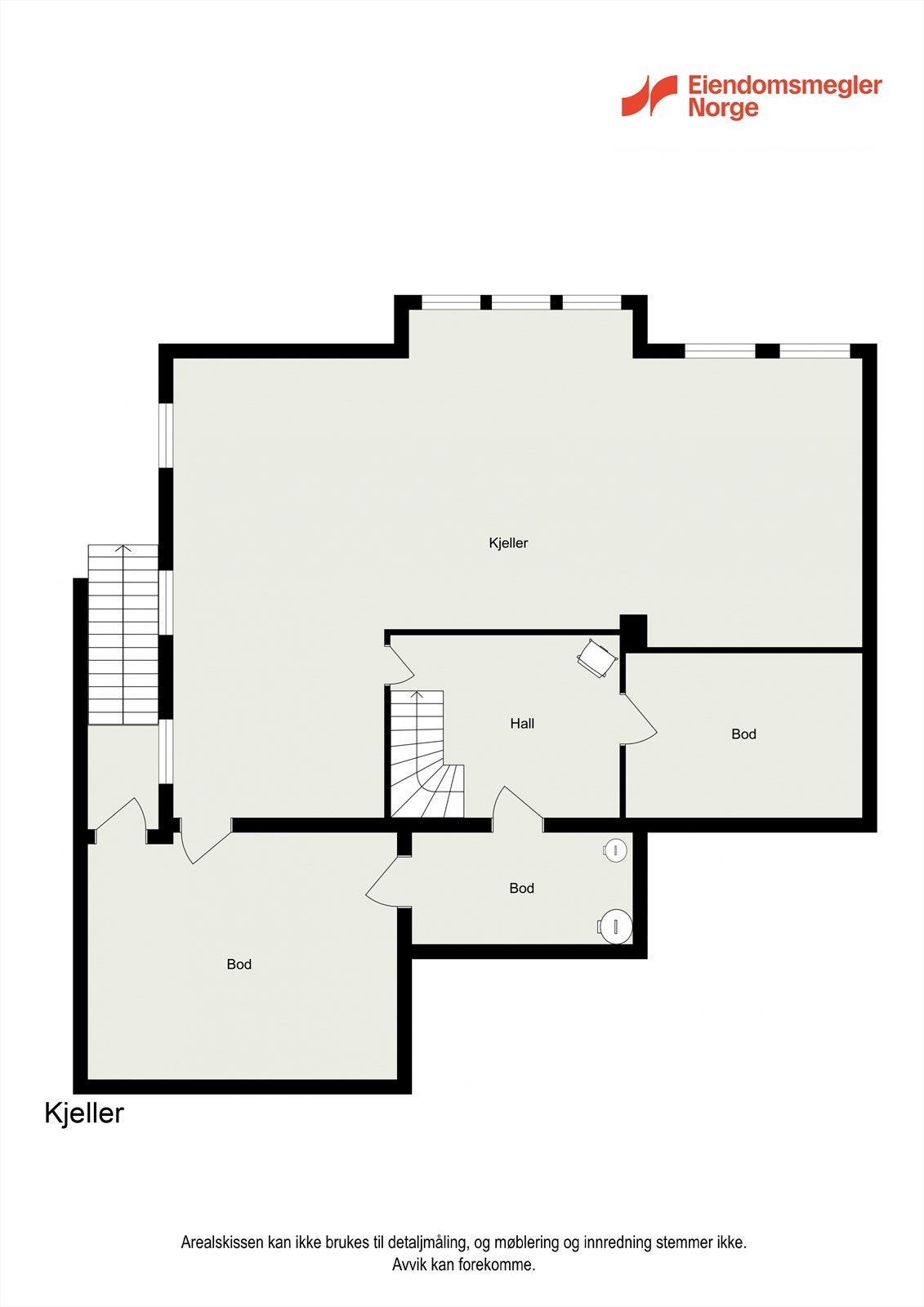 Planteikning kjellar Galleribilde