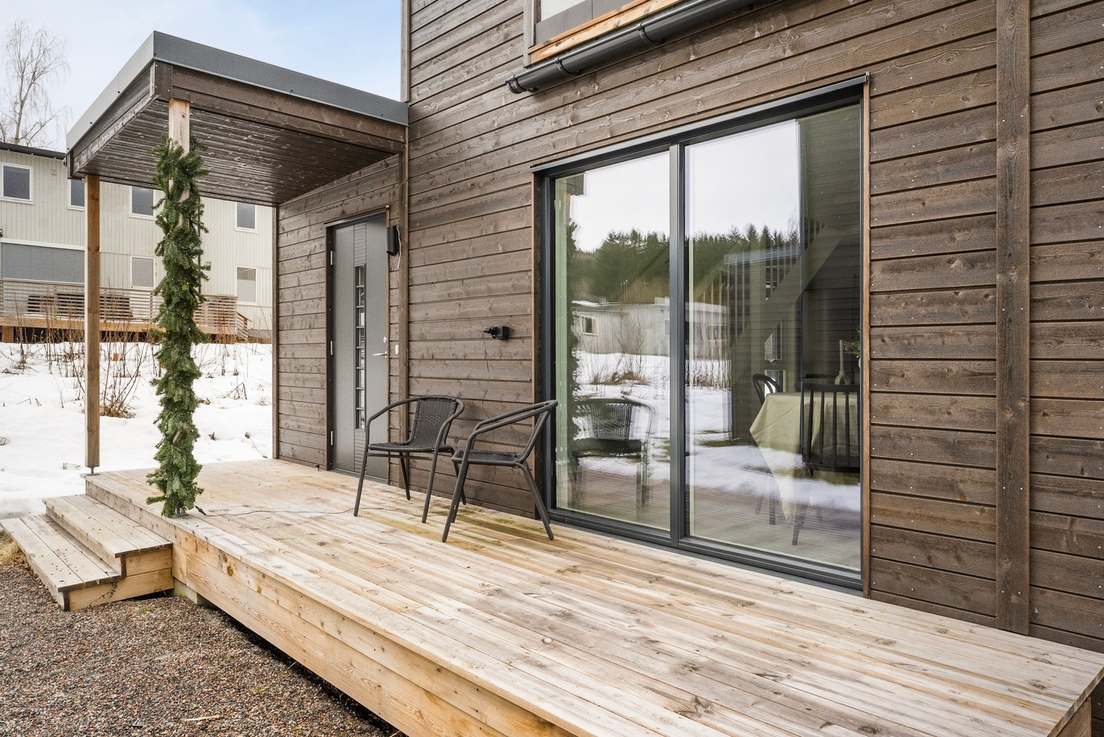 Markterrasse ved inngangsparti. Galleribilde