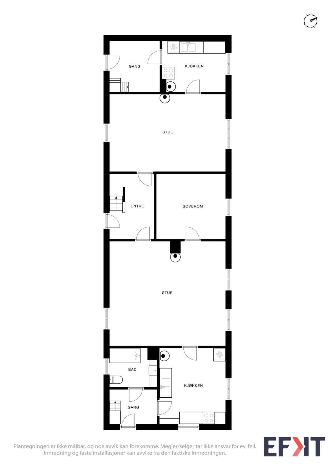 Planskisse 1. etasje Galleribilde