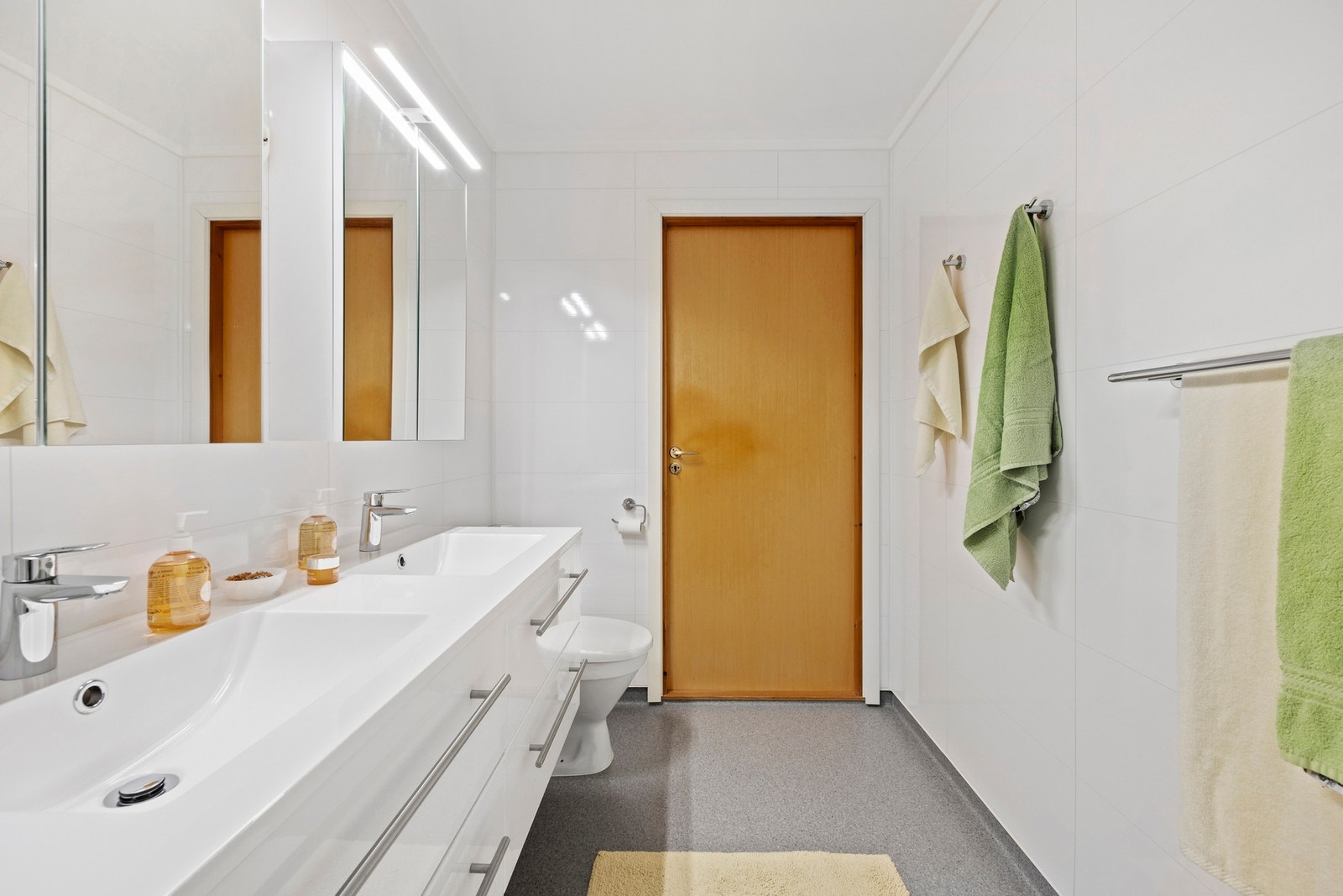 Arbeidene ble gjennomført av Øye vedlikehold AS. Badet har fått TG1 av takstmann i tilstandsrapporten. Galleribilde