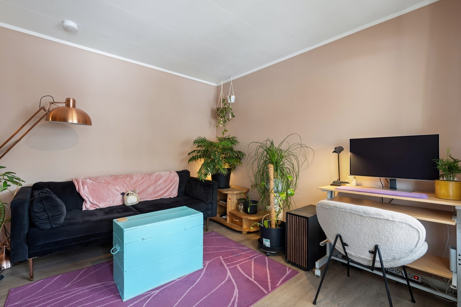 Rommet gir også mulighet for å etablere en egen kontorplass ved vinduet. Galleribilde