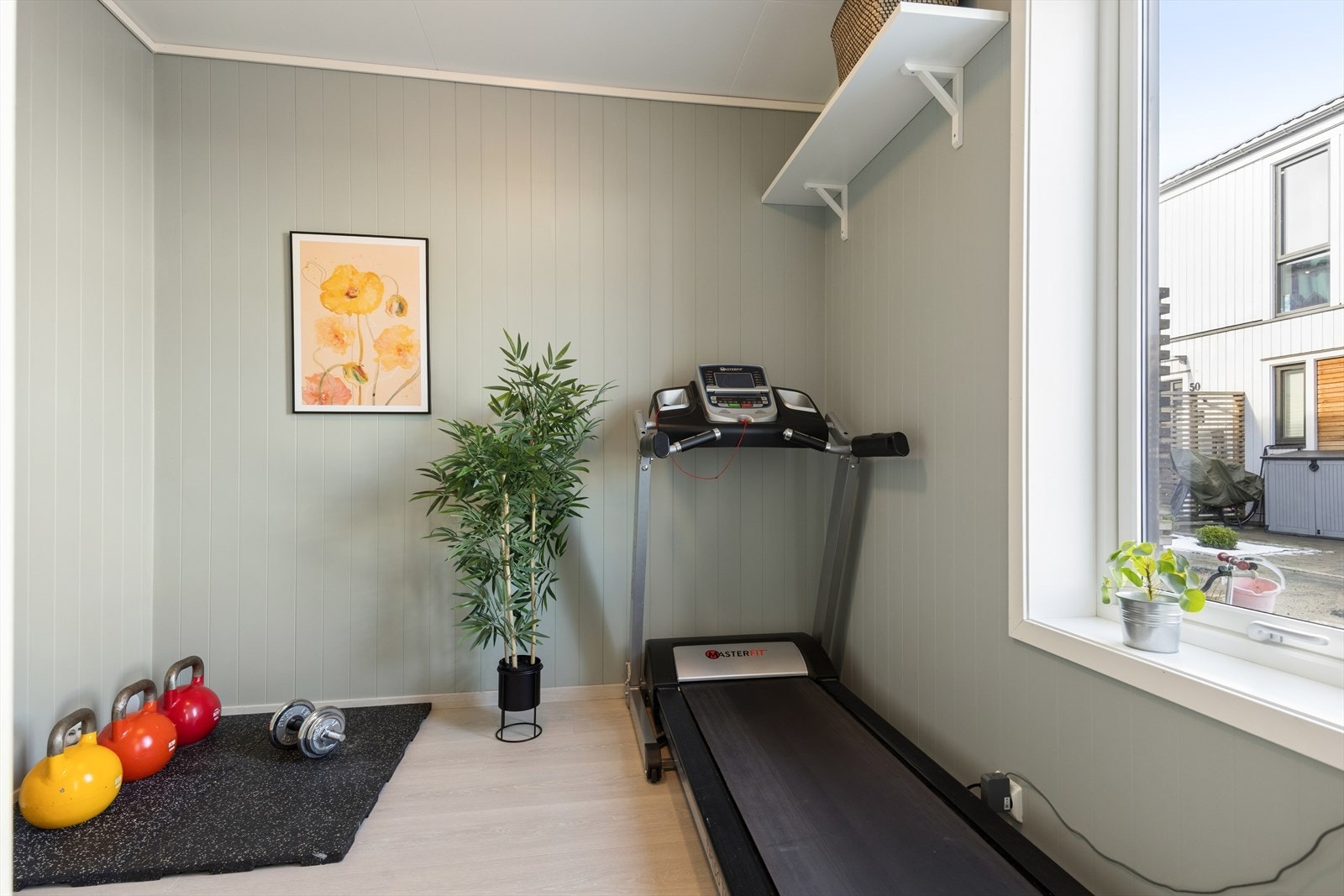 Soverommet i 1. etasje er på 6,4m². Galleribilde