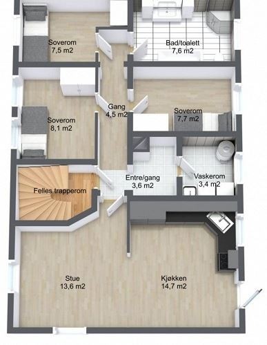 Plantegning Galleribilde