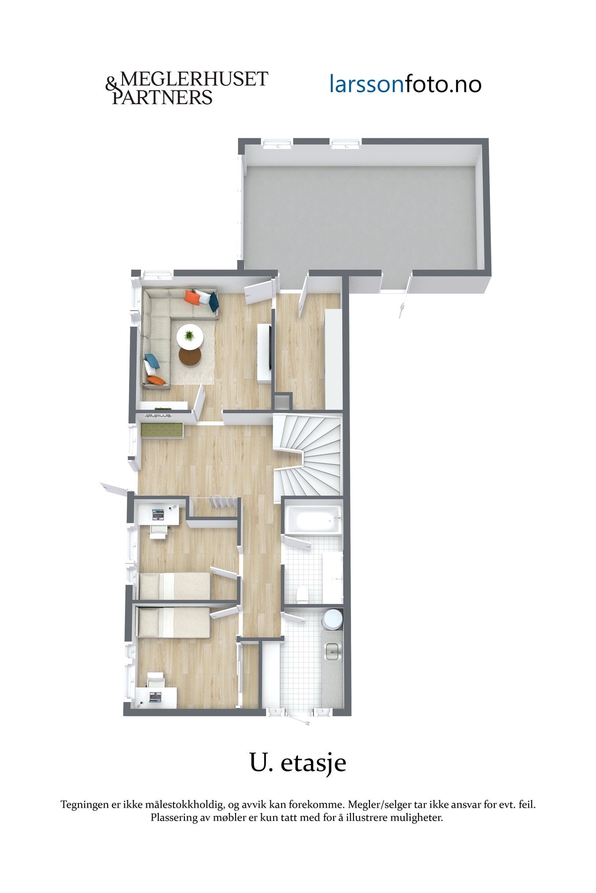 Plantegning underetasje Galleribilde