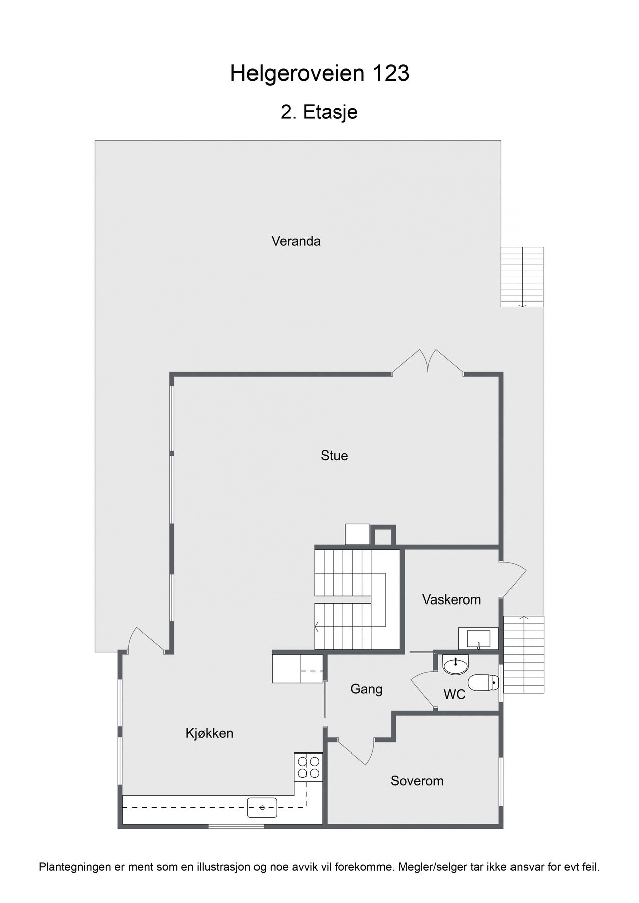 Plantegning av 2. etasje Galleribilde
