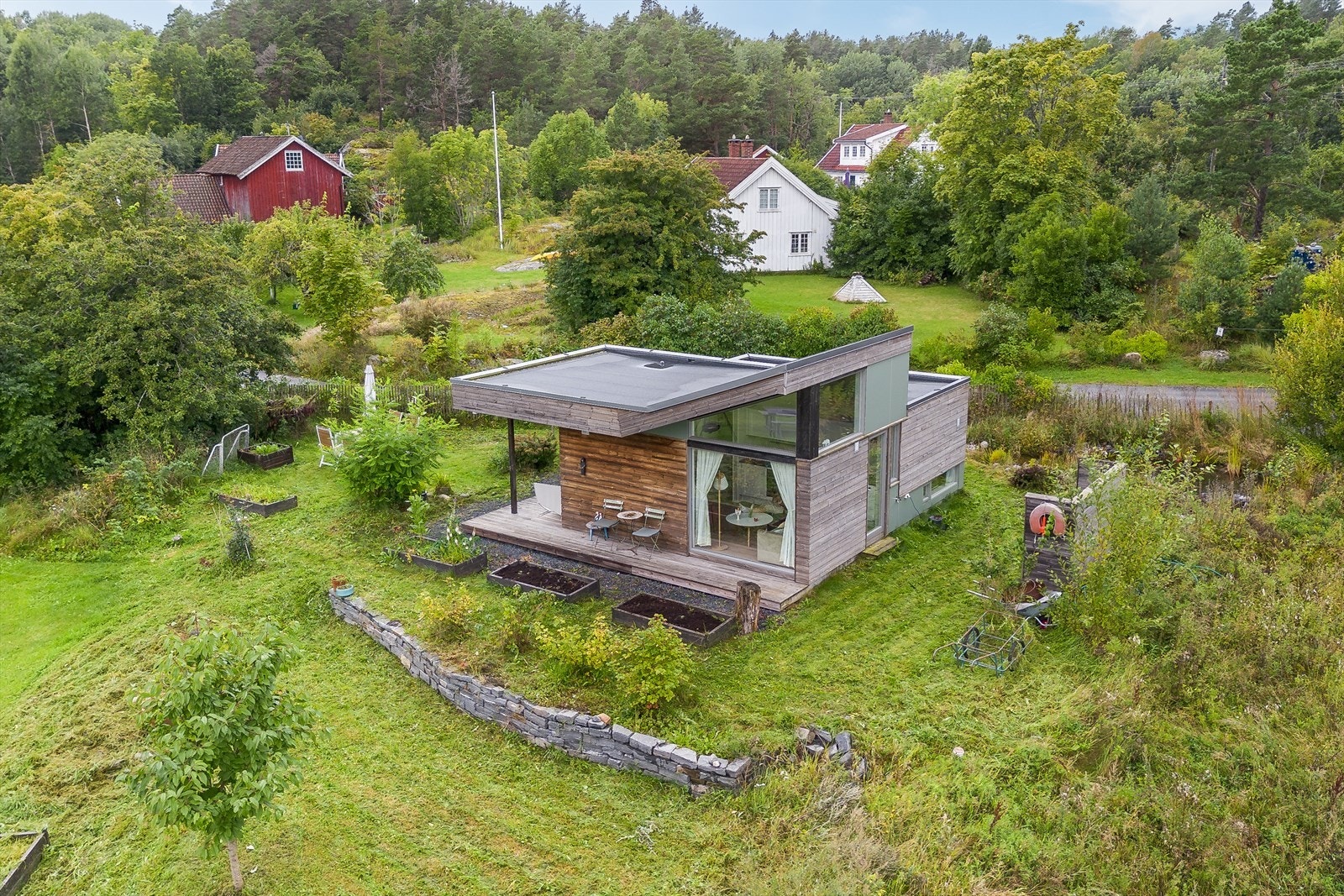 Hytta er tegnet av Snøhetta Galleribilde