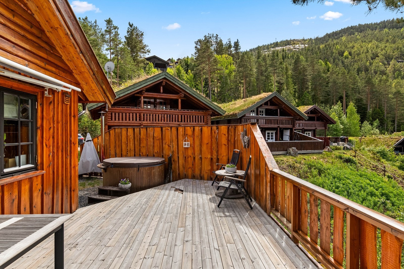 Terrassearealet er på 71kvm Galleribilde