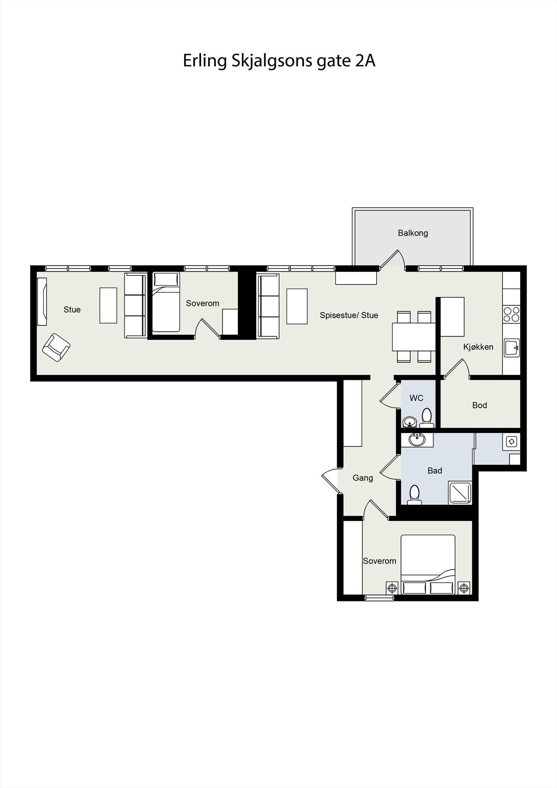 Plantegning Galleribilde