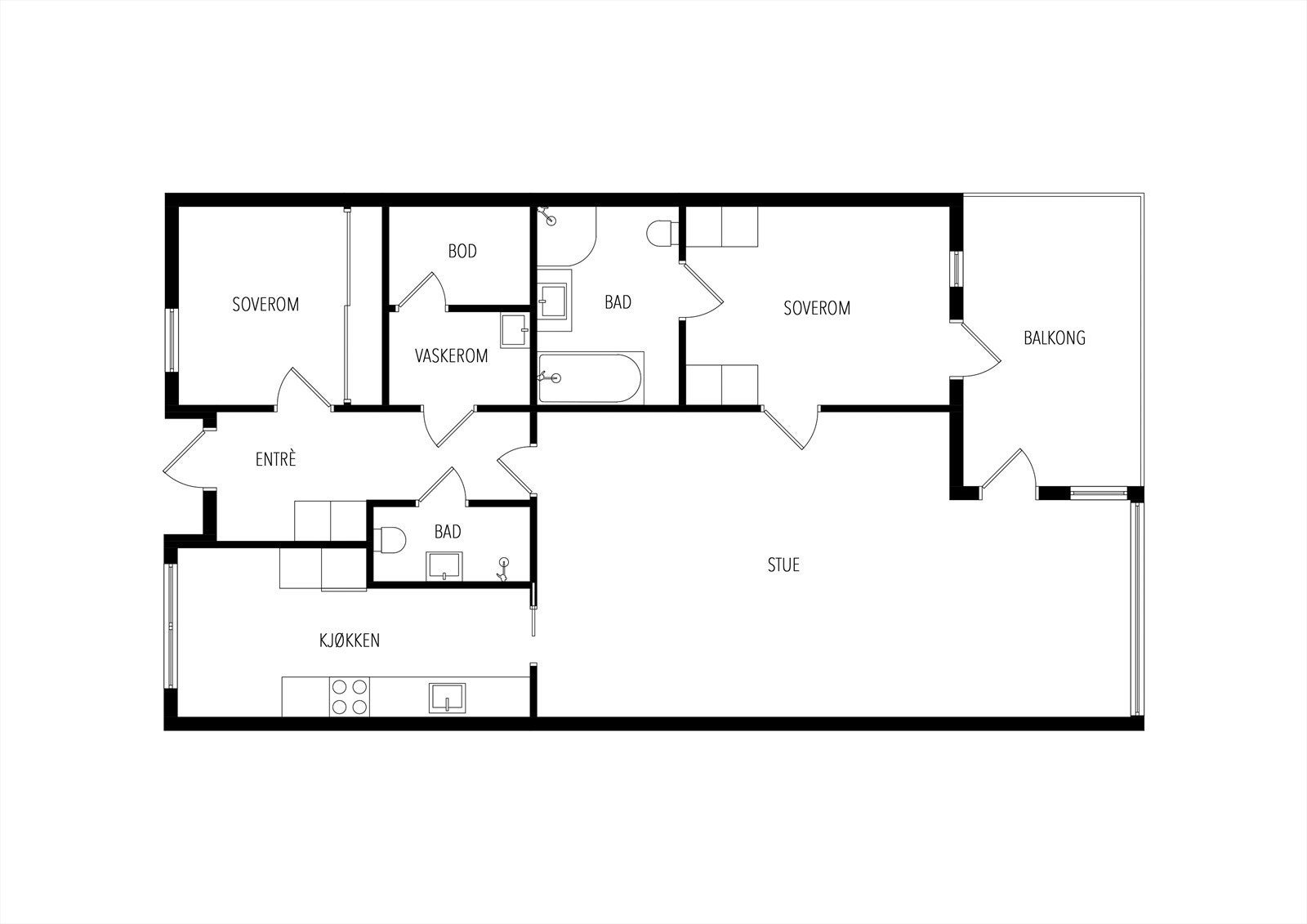 Plantegning 5. etg. Galleribilde