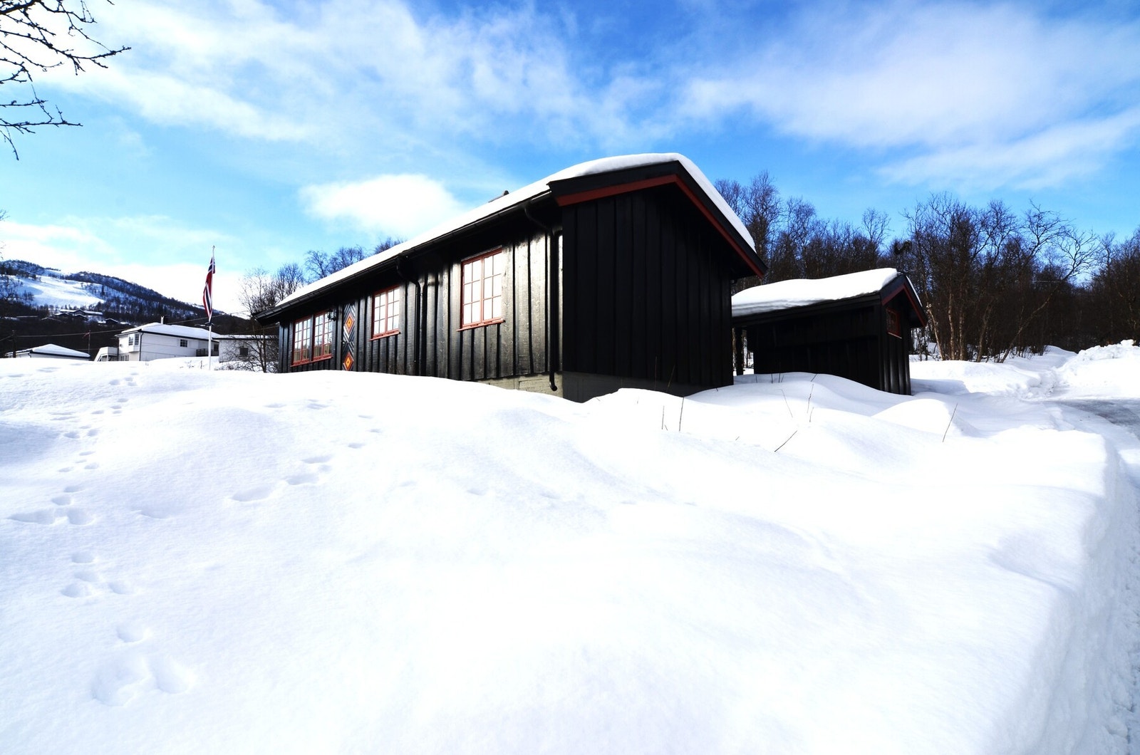 Vinteridyll på hytta - Galleribilde