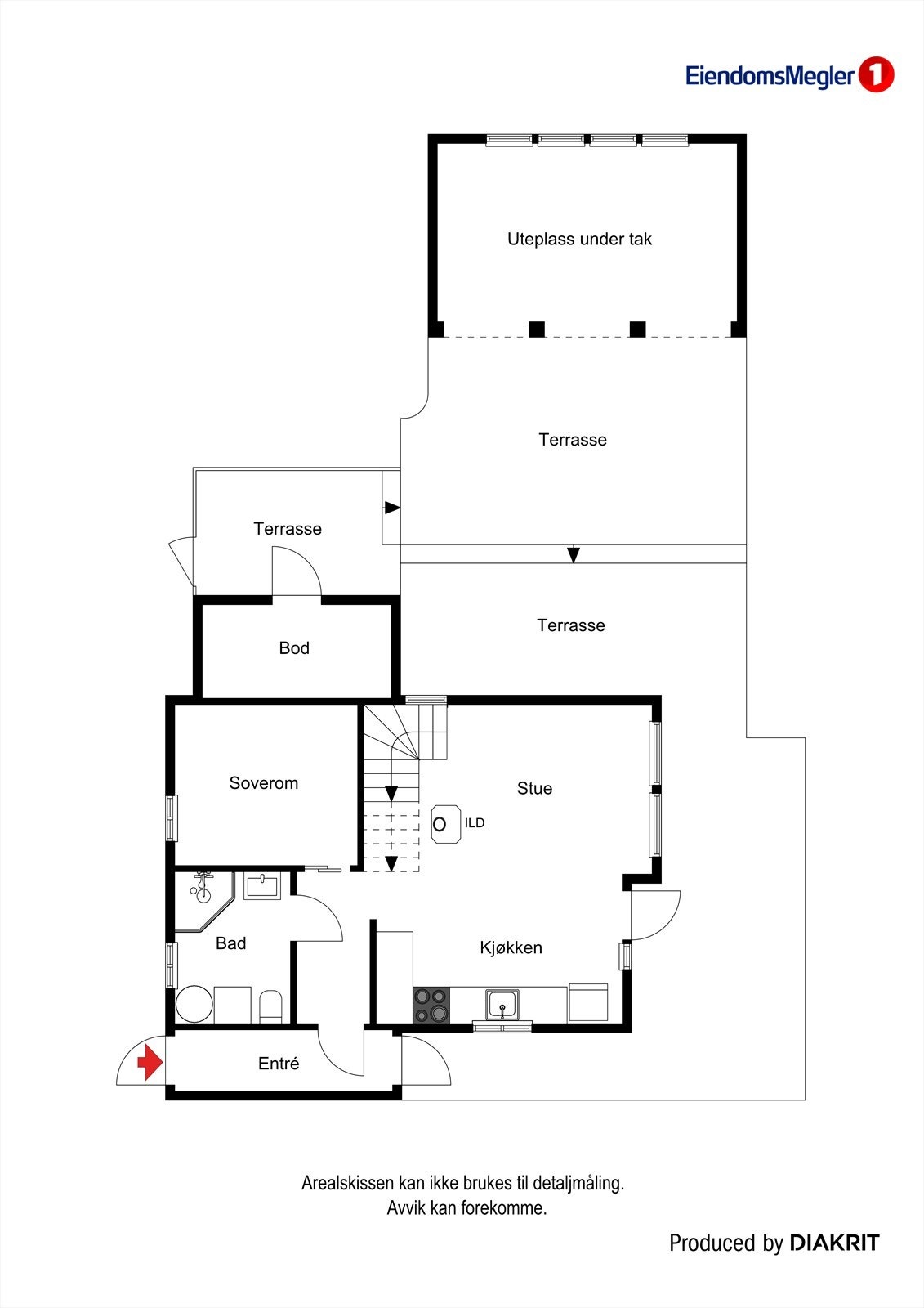 Plantegning hovedetasje Galleribilde