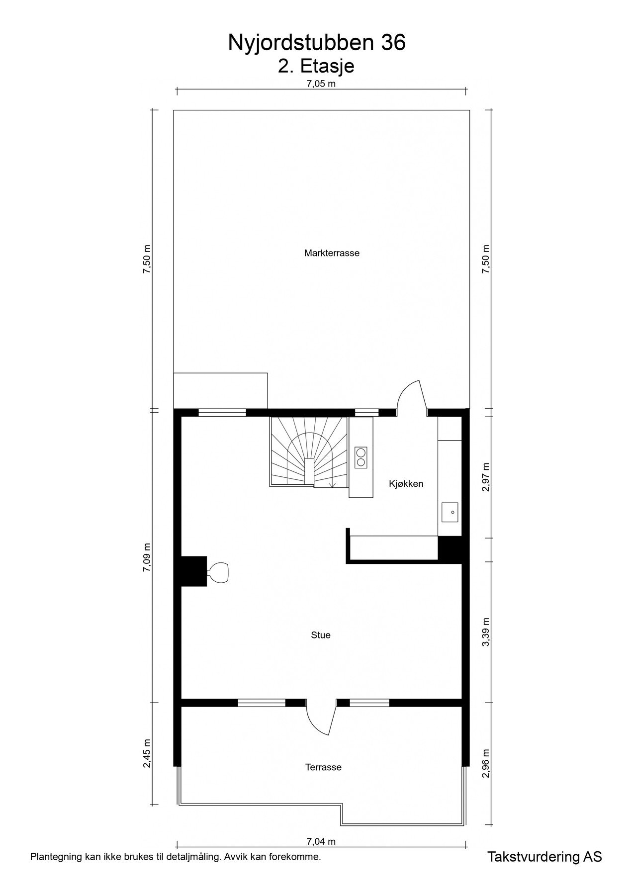 Plantegning 2 etg. Galleribilde