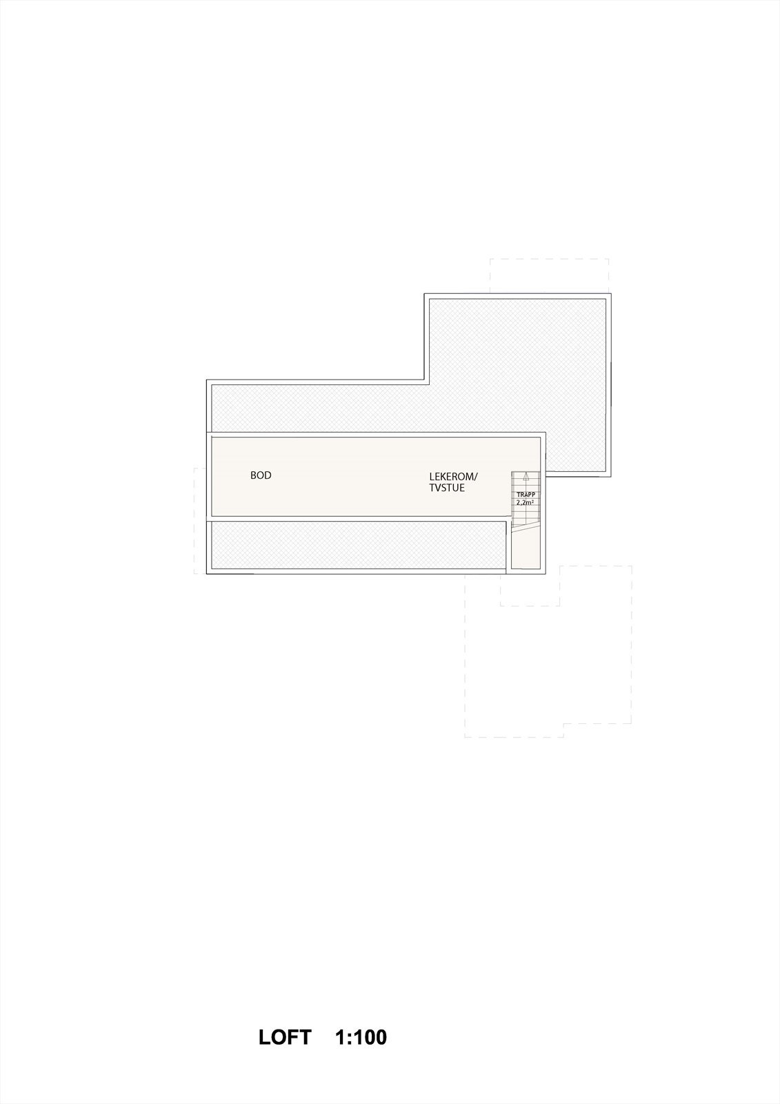 Planskisse loft Galleribilde