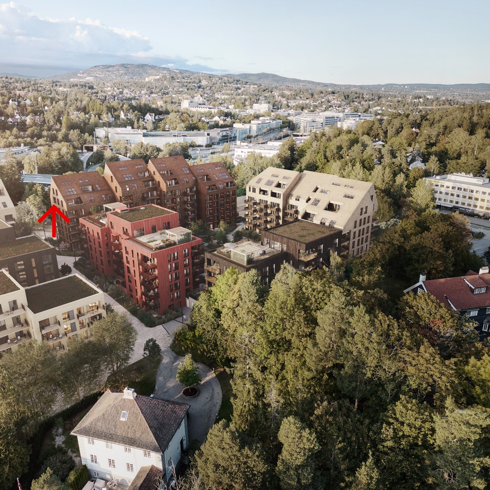 Markering av leilighet Galleribilde