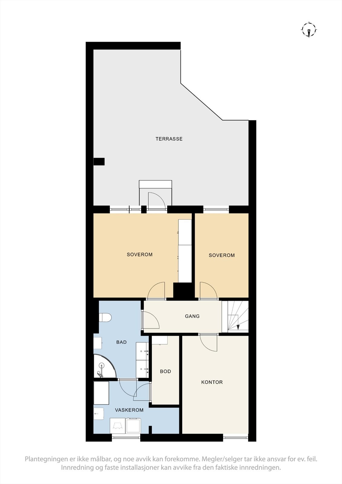 Plantegning underetasje Galleribilde