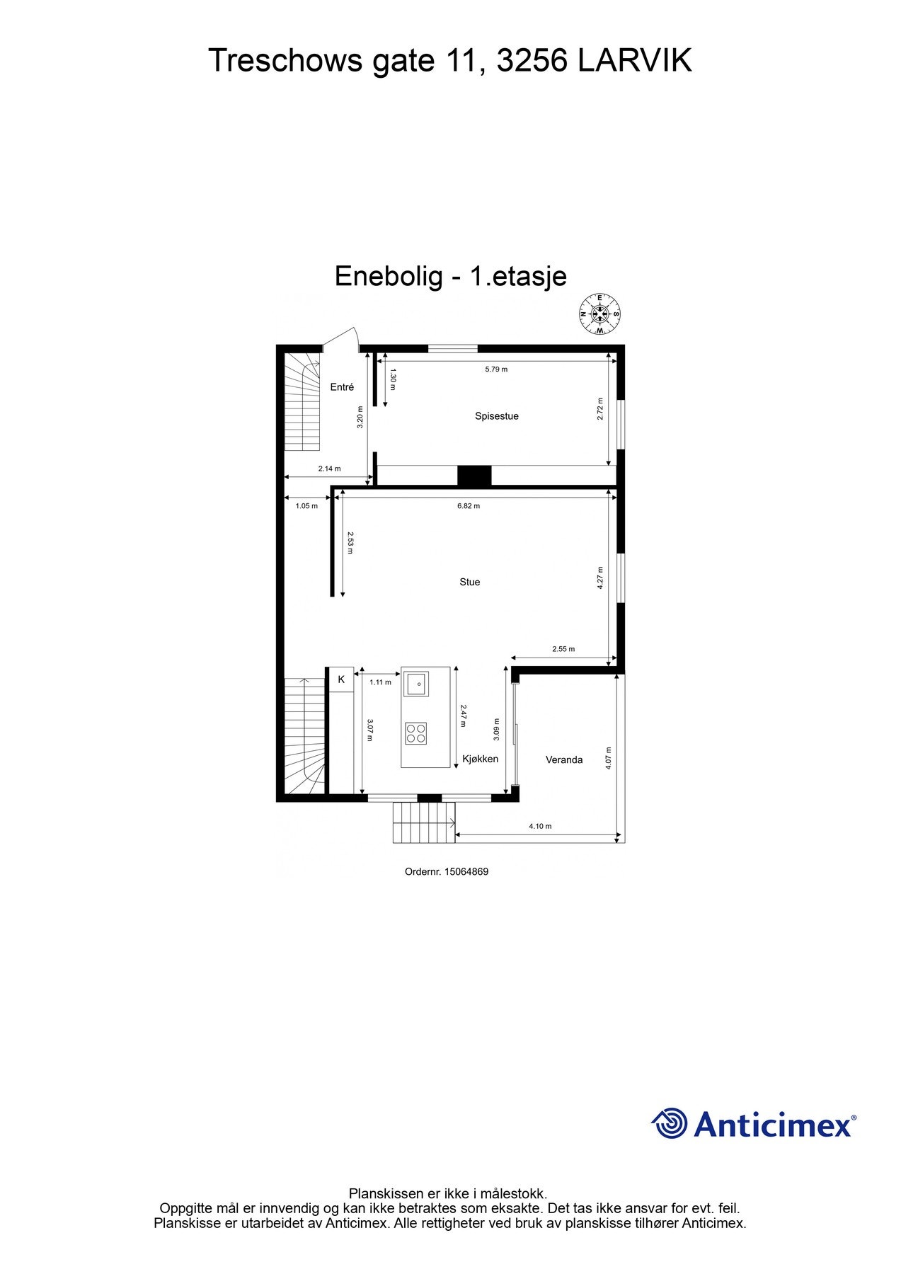 Plantegning 1.etasje Galleribilde