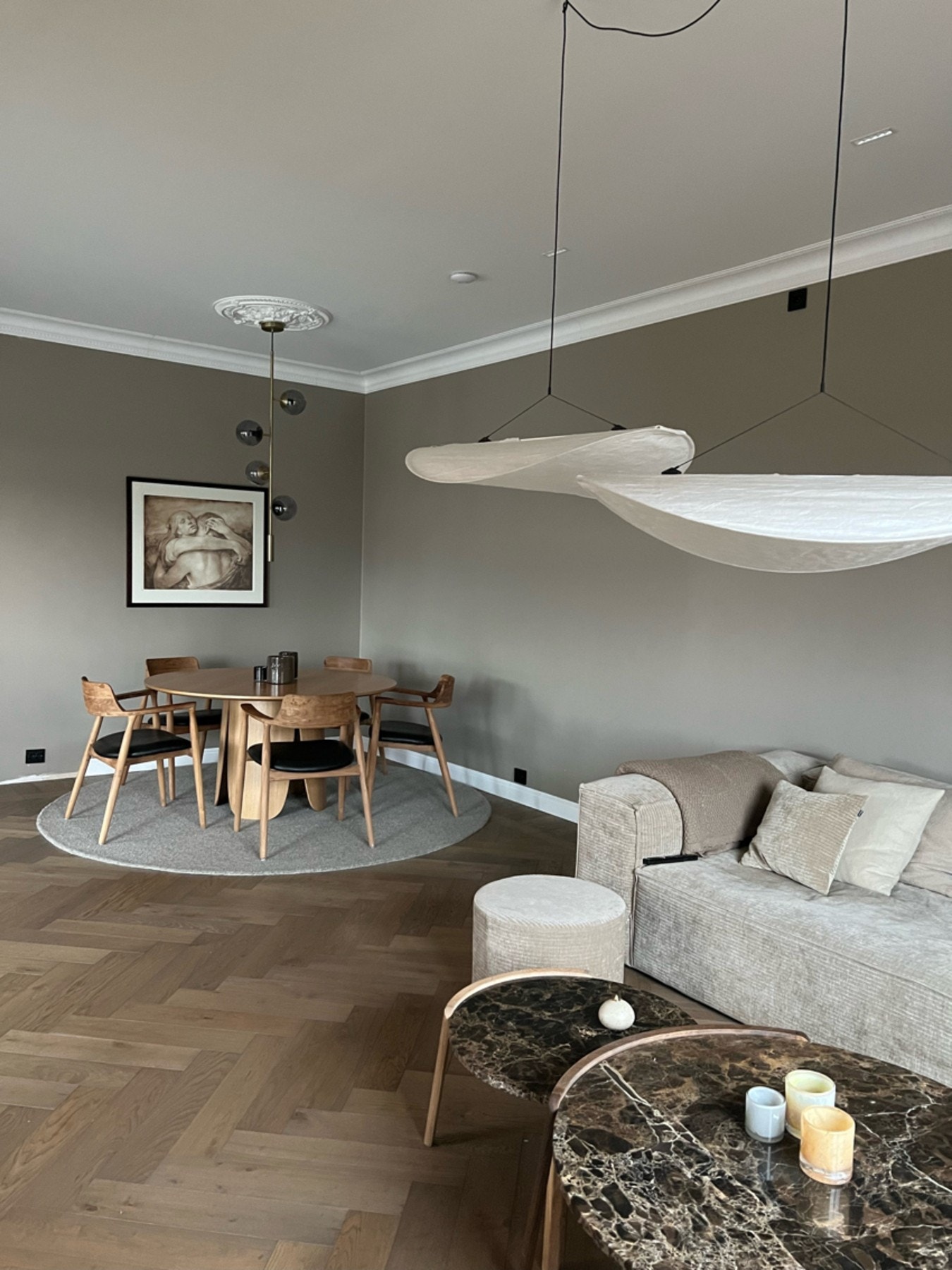 Detaljer stue. Galleribilde