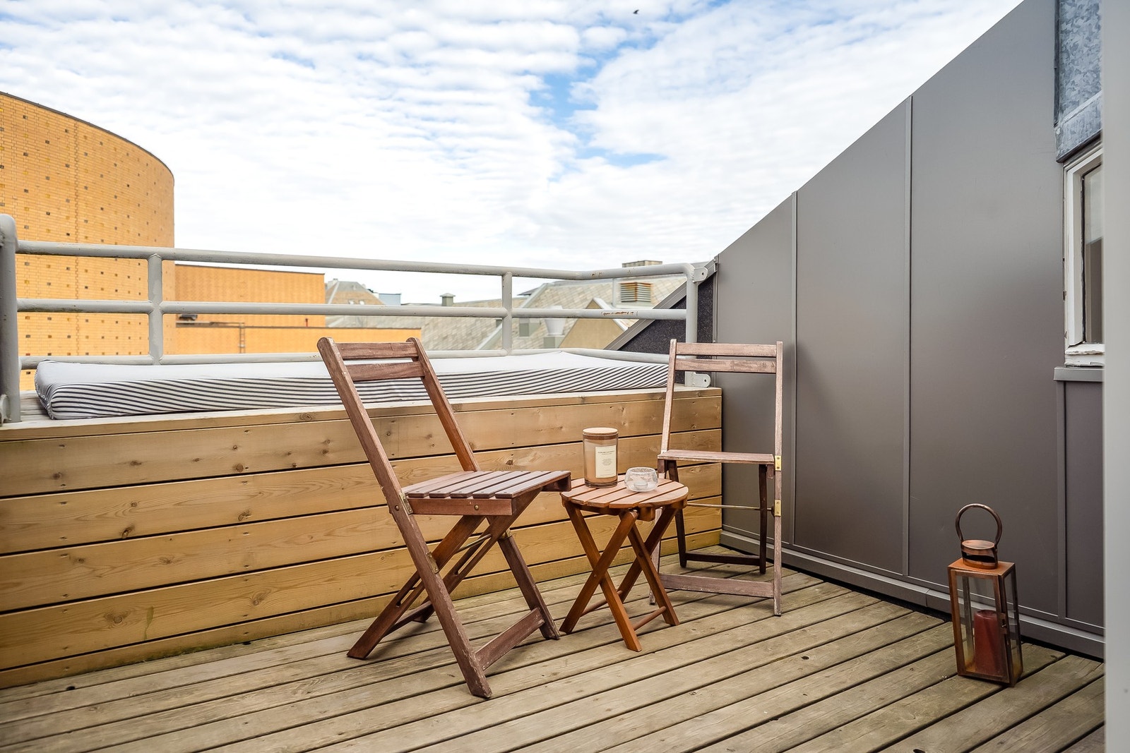 Takterrasse med sol hele dagen. Galleribilde