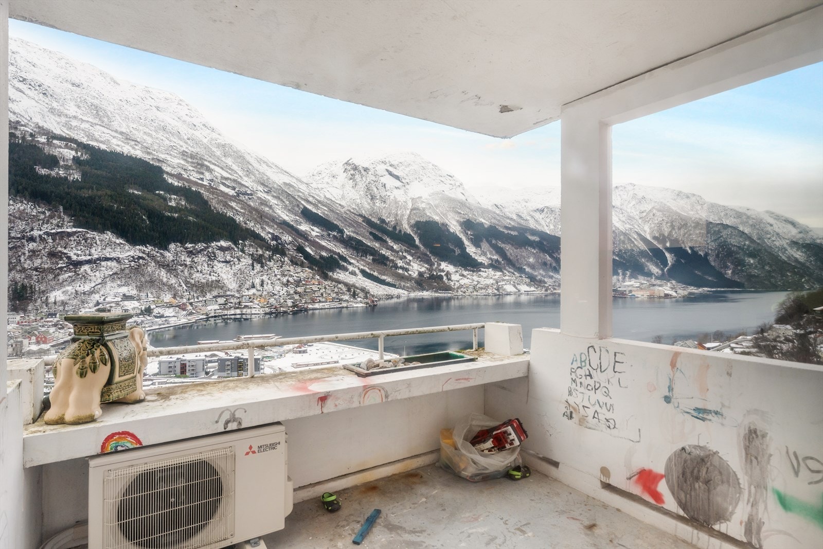 Balkong på 7 m² med gode sol- og utsiktsforhold. Galleribilde