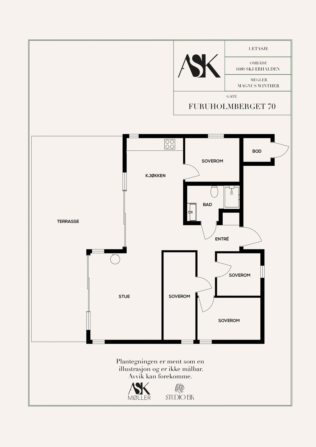 Plantegning Galleribilde