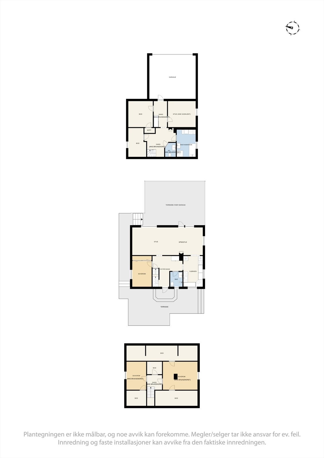 Vi starter først med plantegningen slik at det blir lettere å orientere seg. Galleribilde