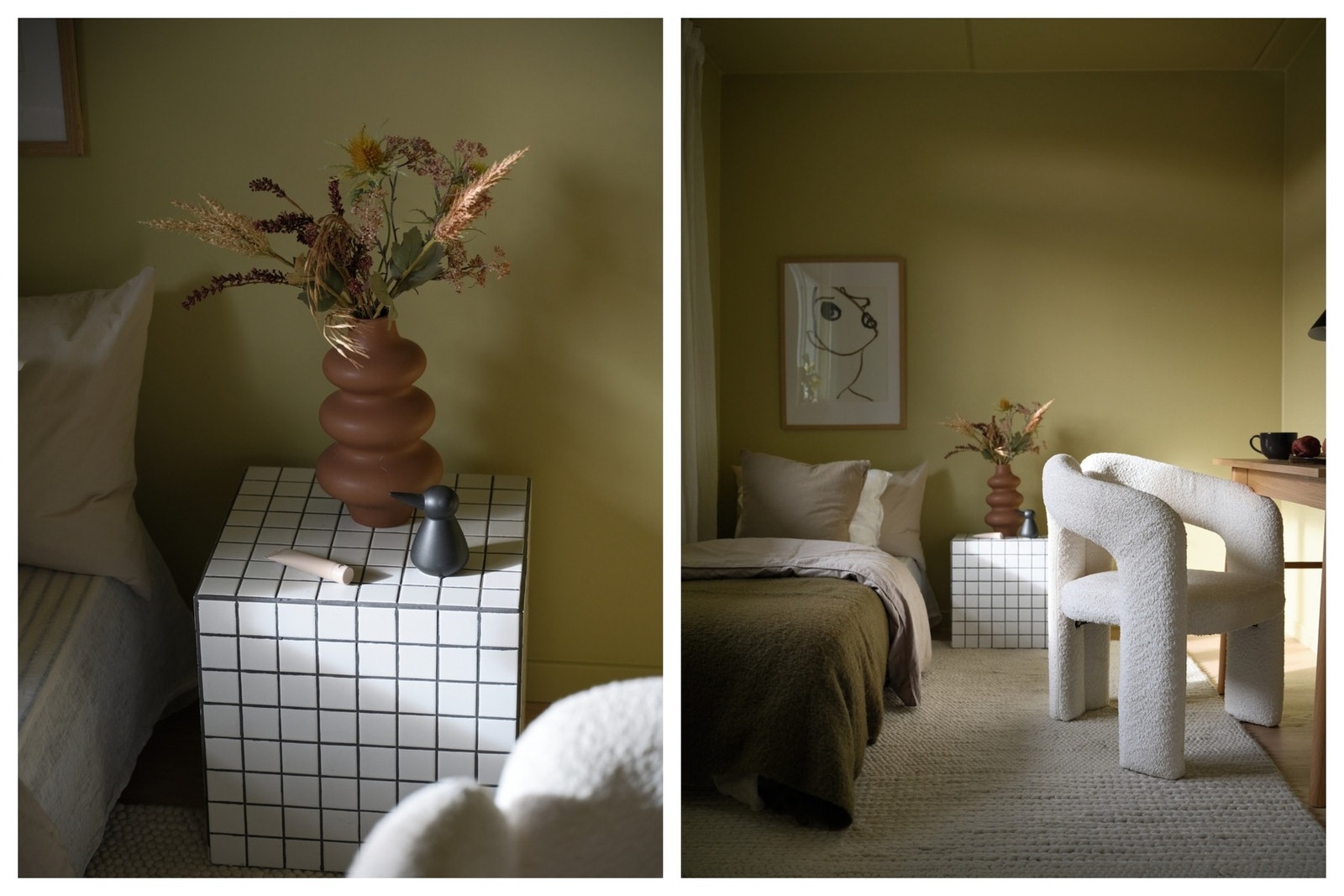 Rommene fremstår som delikate og harmoniske, med nymalte overflater og nytt gulv fra 2026 som gir et helhetlig og oppgradert preg. Galleribilde