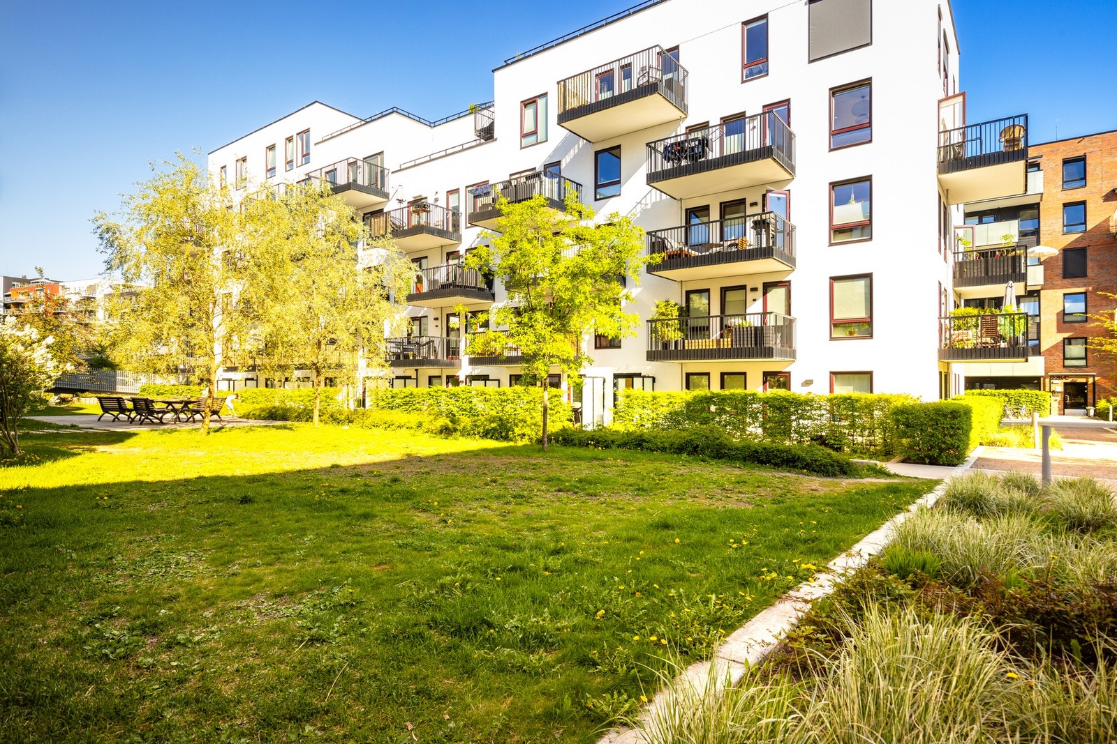 Krydderhagen har blitt en fantastisk grønn og moderne hageby, med hyggelige tun og store grønne fellesarealer. Galleribilde