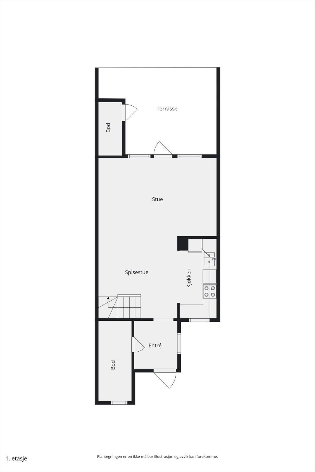 Plantegning 1.etg. Galleribilde