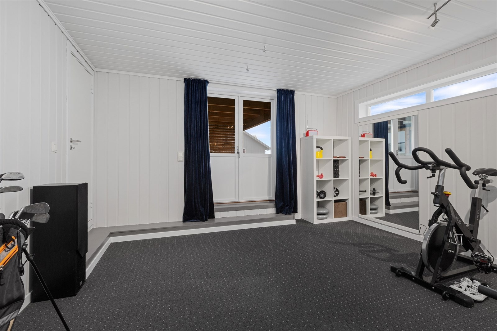 Trimrom i kjeller. Galleribilde