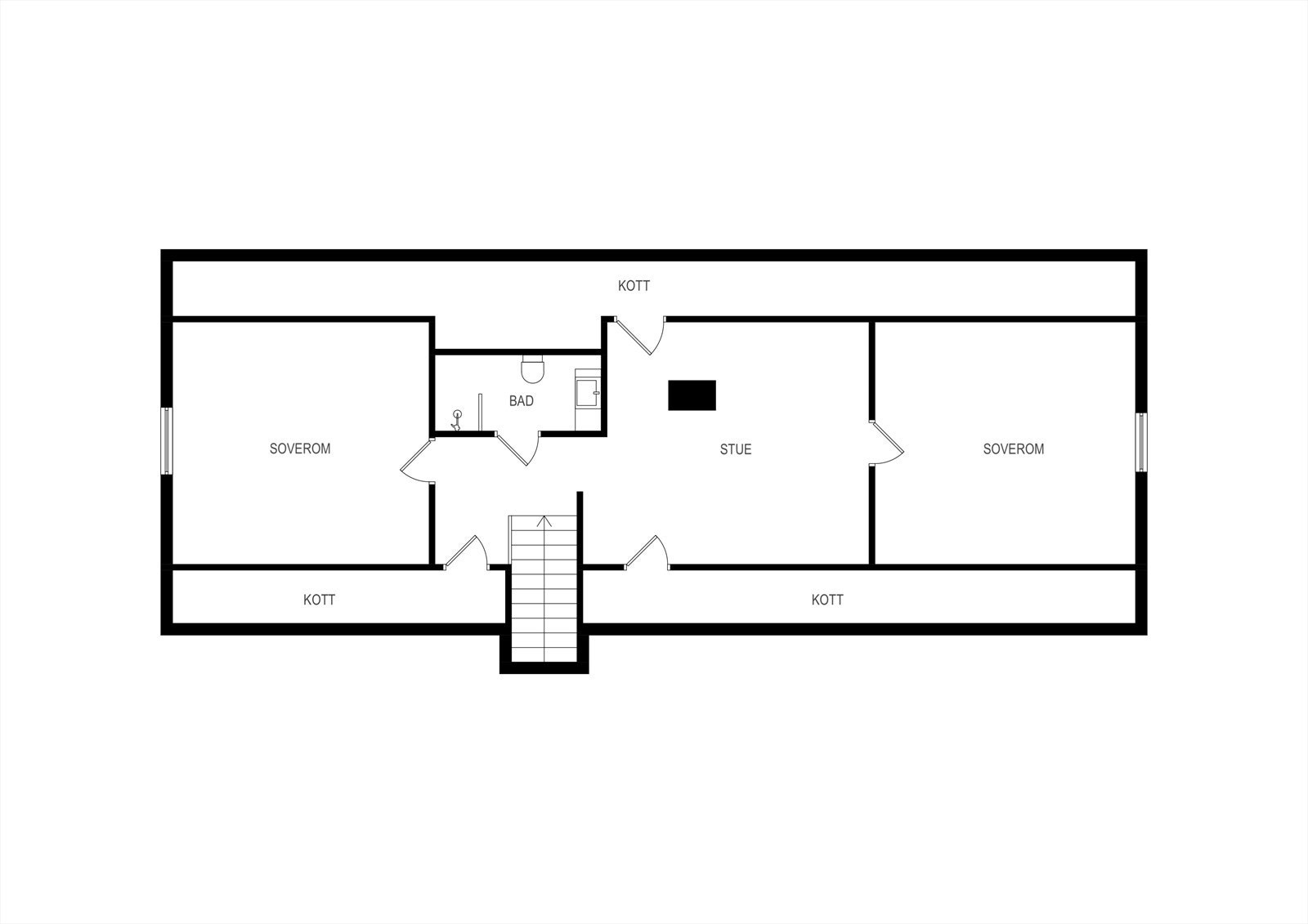 Skisse loftetasje Galleribilde