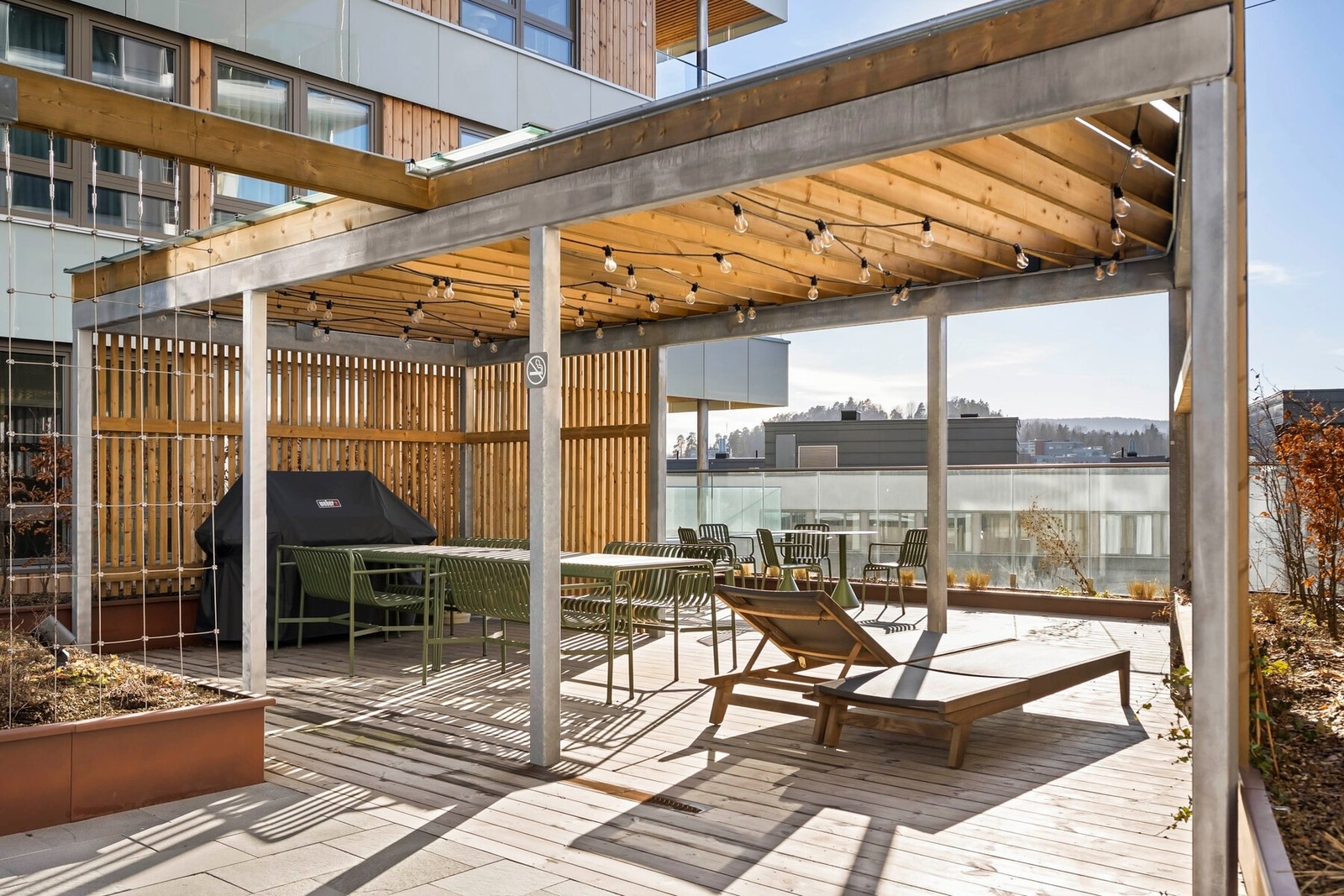 Koselig grillområde Galleribilde