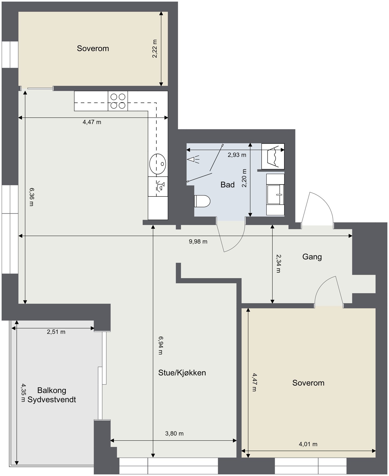 Plantegning 11. etasje. Galleribilde