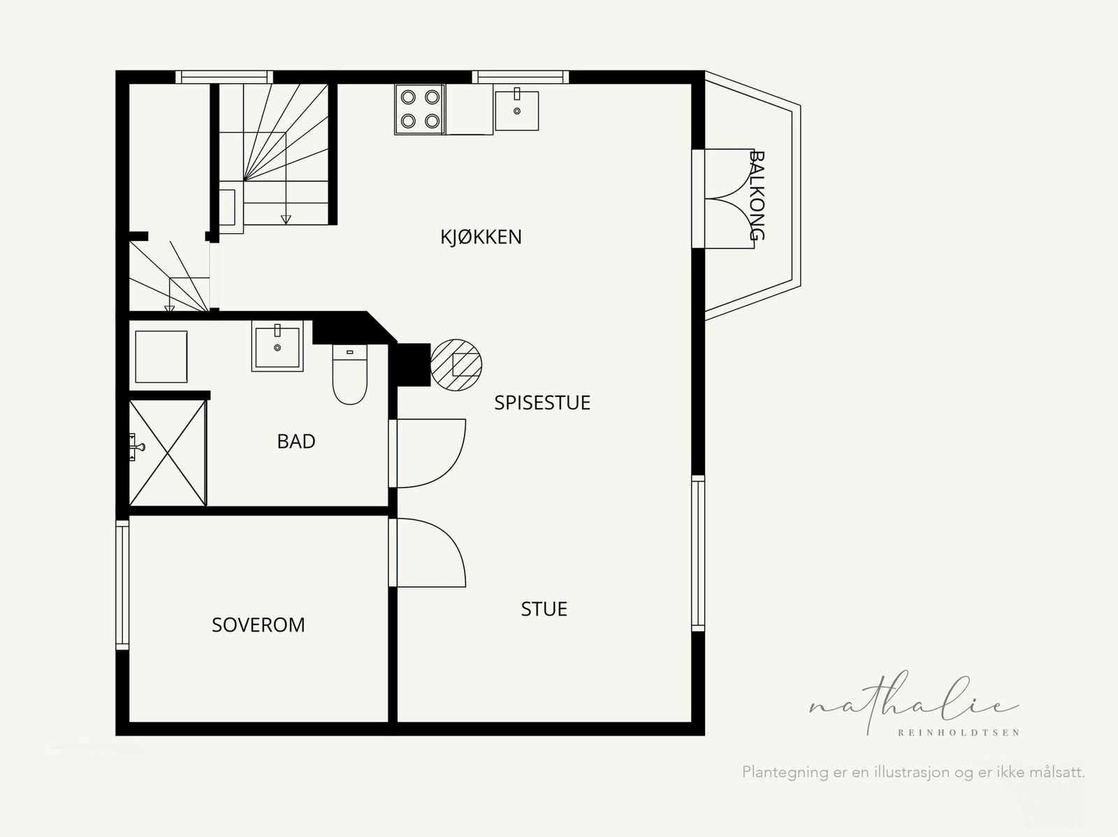 Plantegning første etasje. Galleribilde