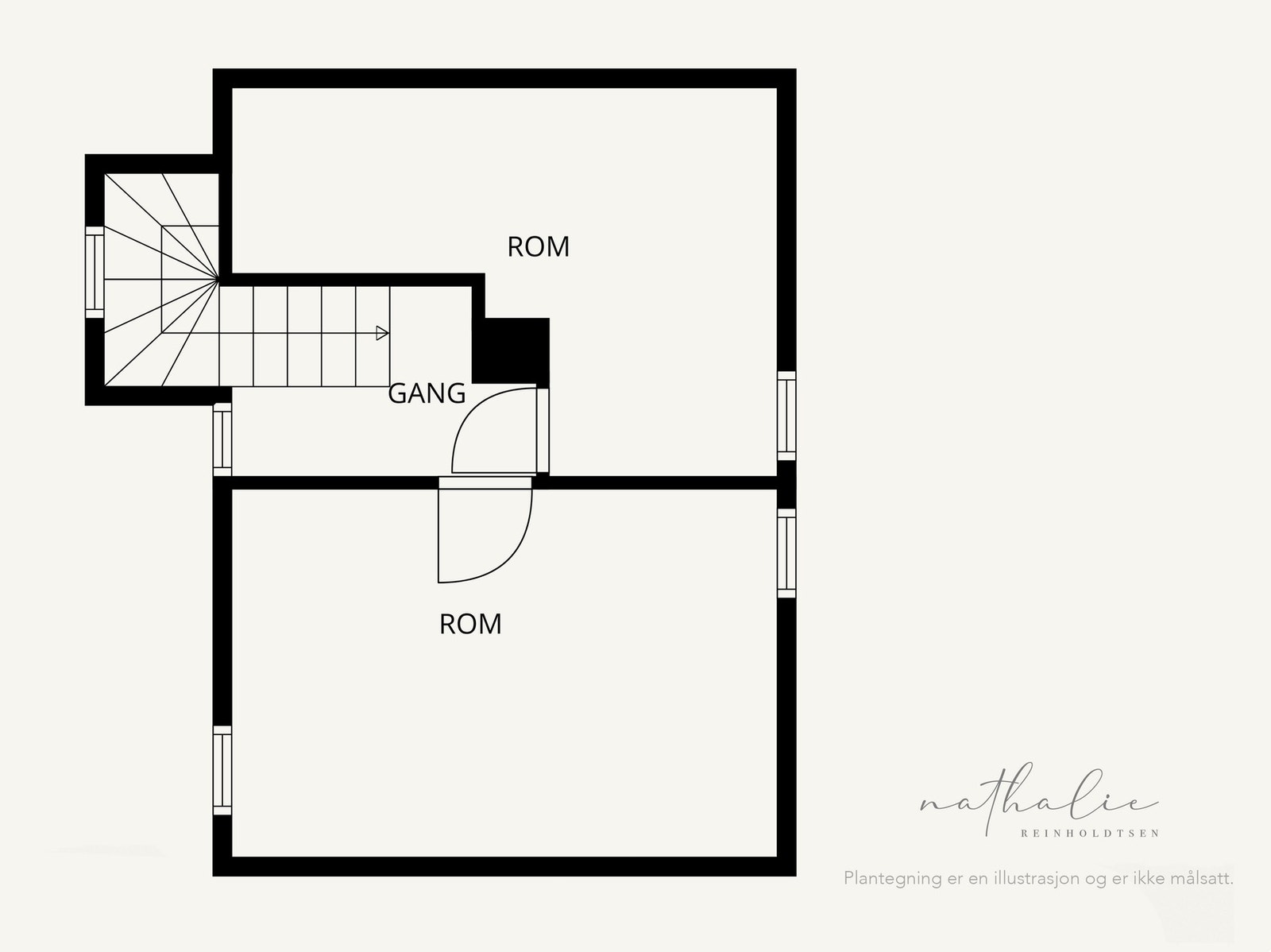 Plantegning loft. Galleribilde