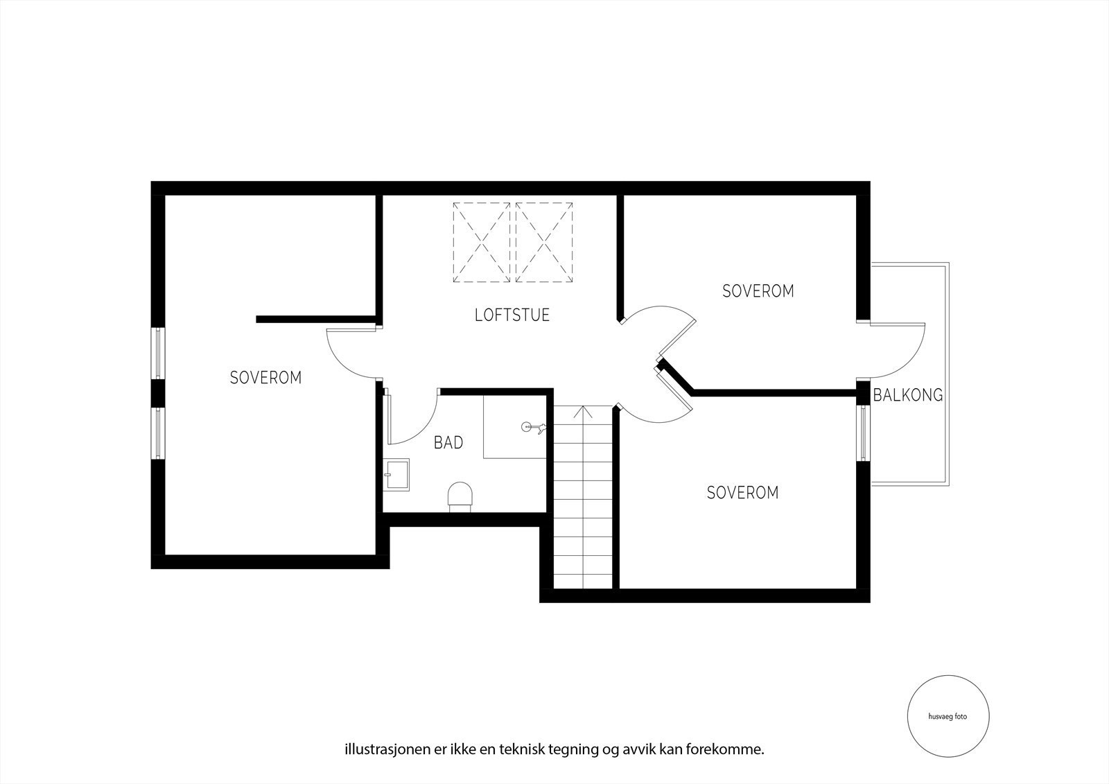 Plantegning 2. etasje Galleribilde