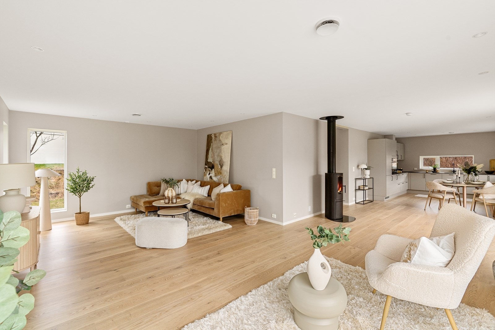 Her kan man enkelt møblere med flere sittegrupper Galleribilde