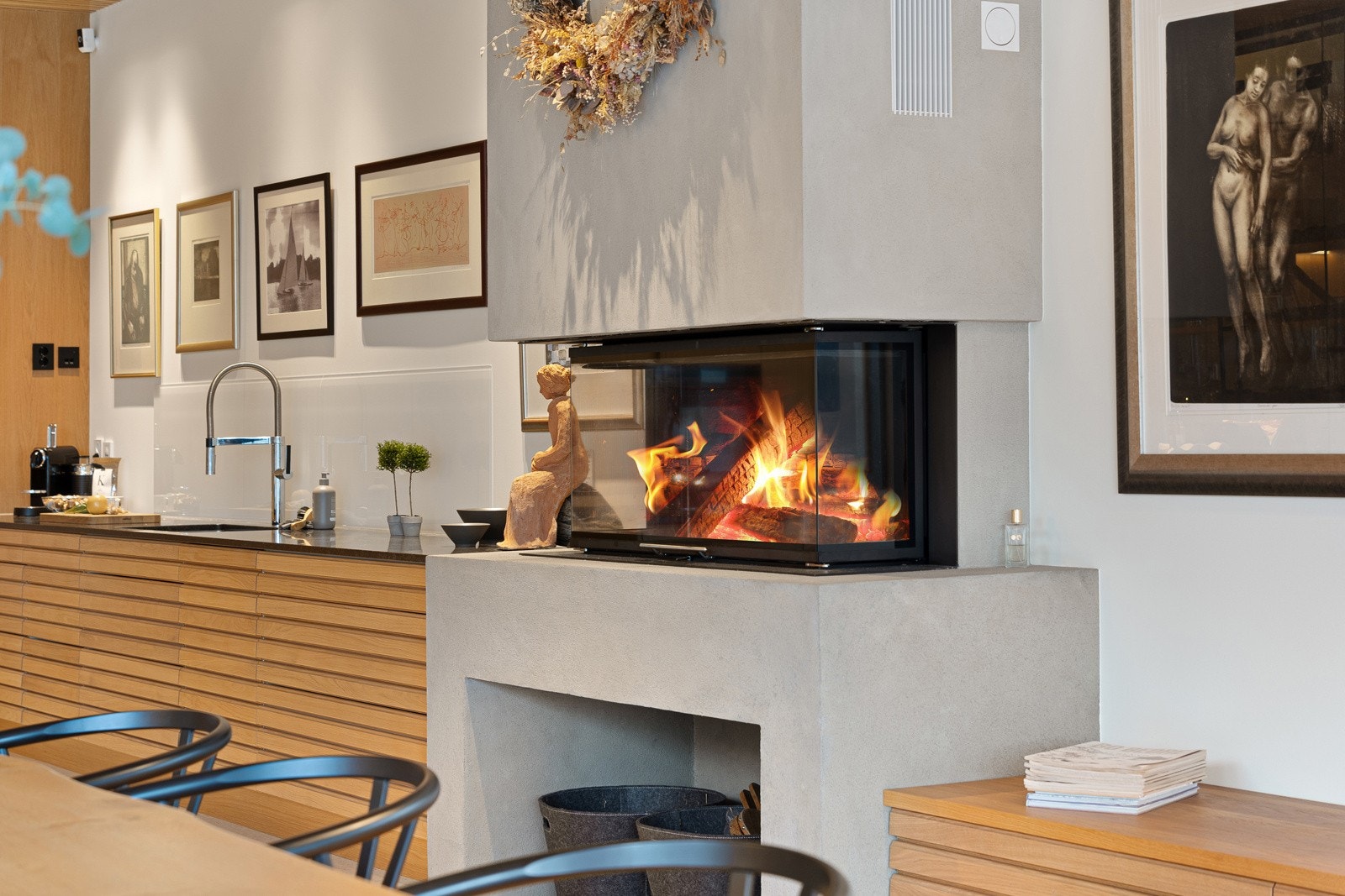 Herlig med peis Galleribilde