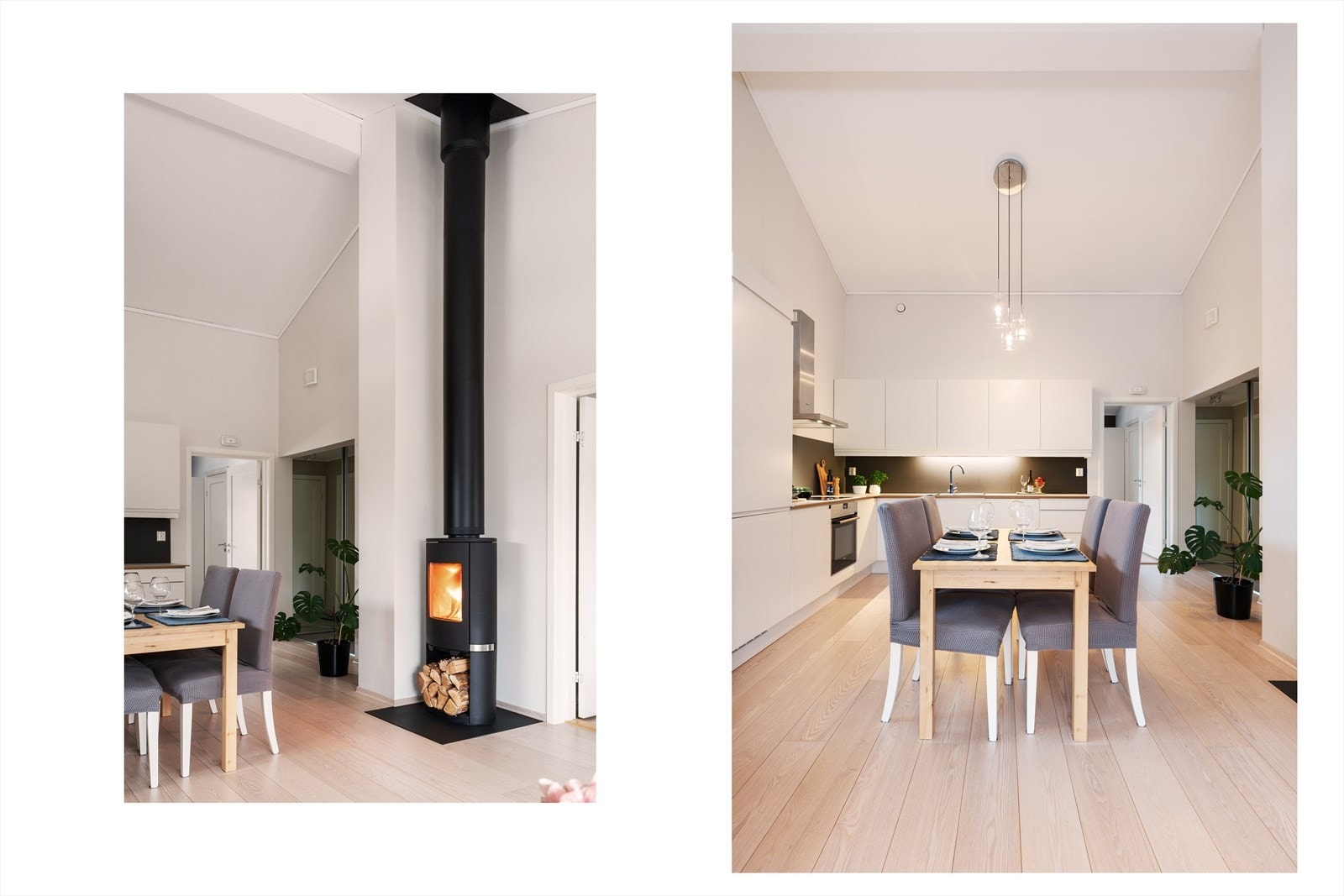 Her kan man invitere inn og dekke på til sosiale sammenkomster og hyggelige måltider. Galleribilde