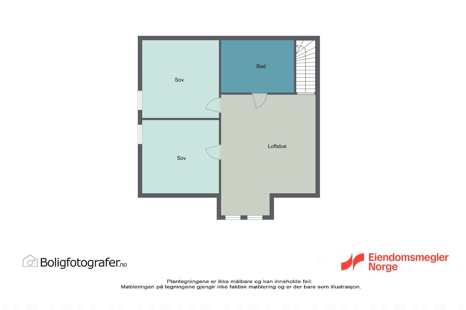 Plantegning loft Galleribilde