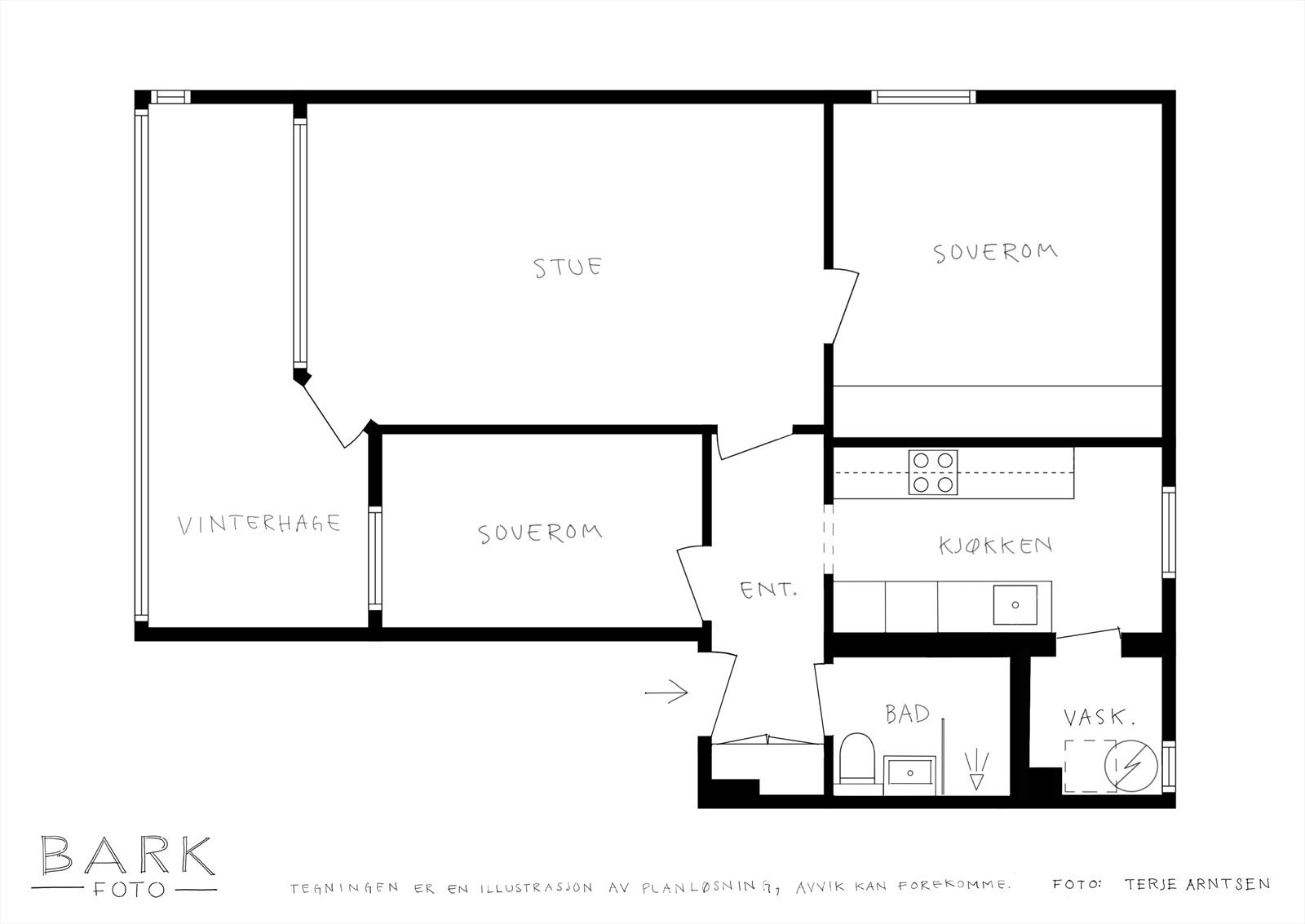Plantegning Galleribilde
