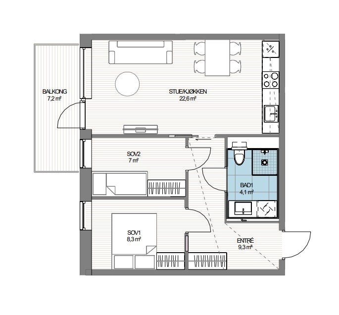 Planløsning SV3-0310 Galleribilde