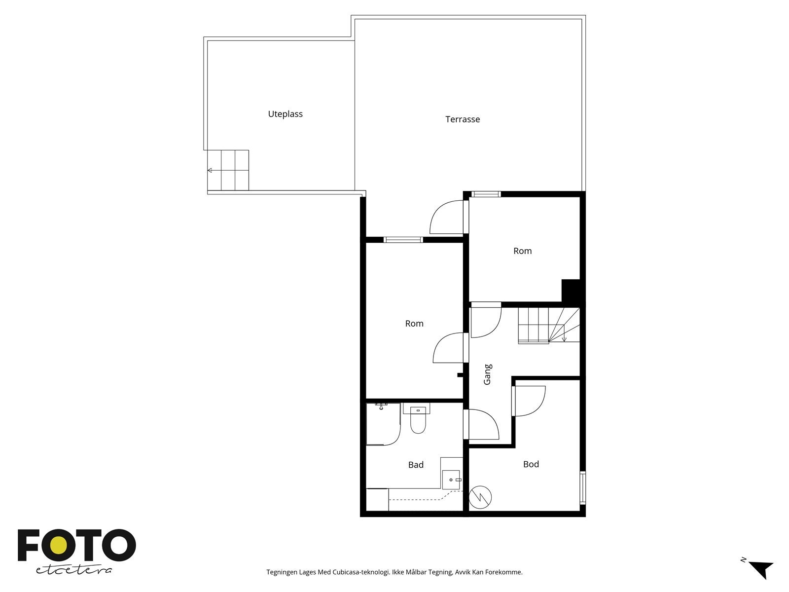 Plantegning 1. etg Galleribilde