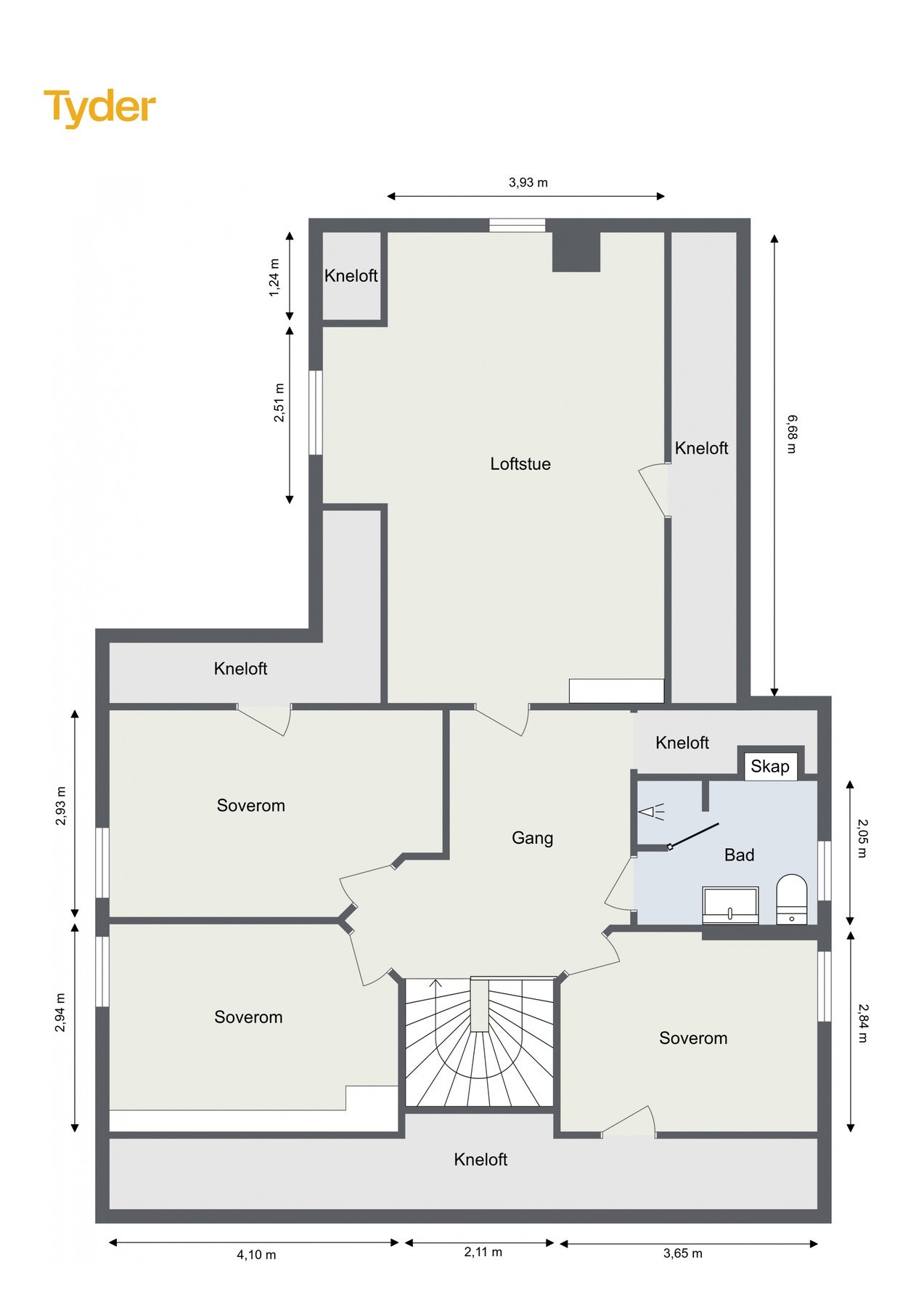 Plantegning - 2.etasje. Galleribilde