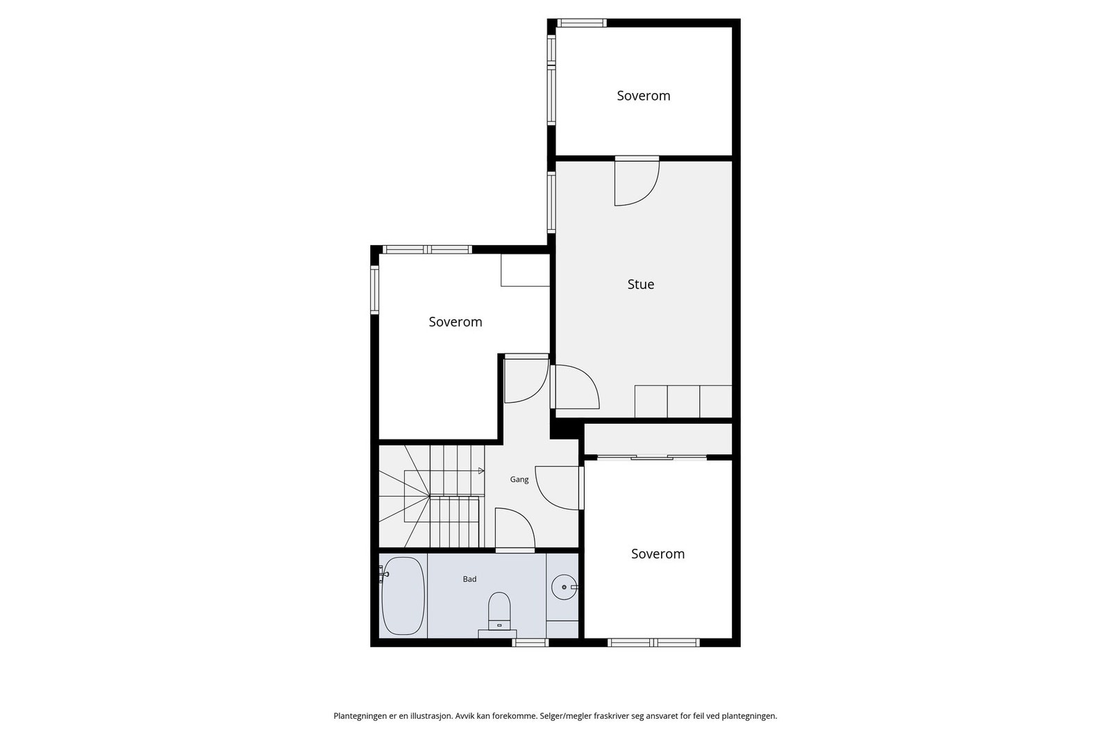 Plantegning 2. etasje. Galleribilde