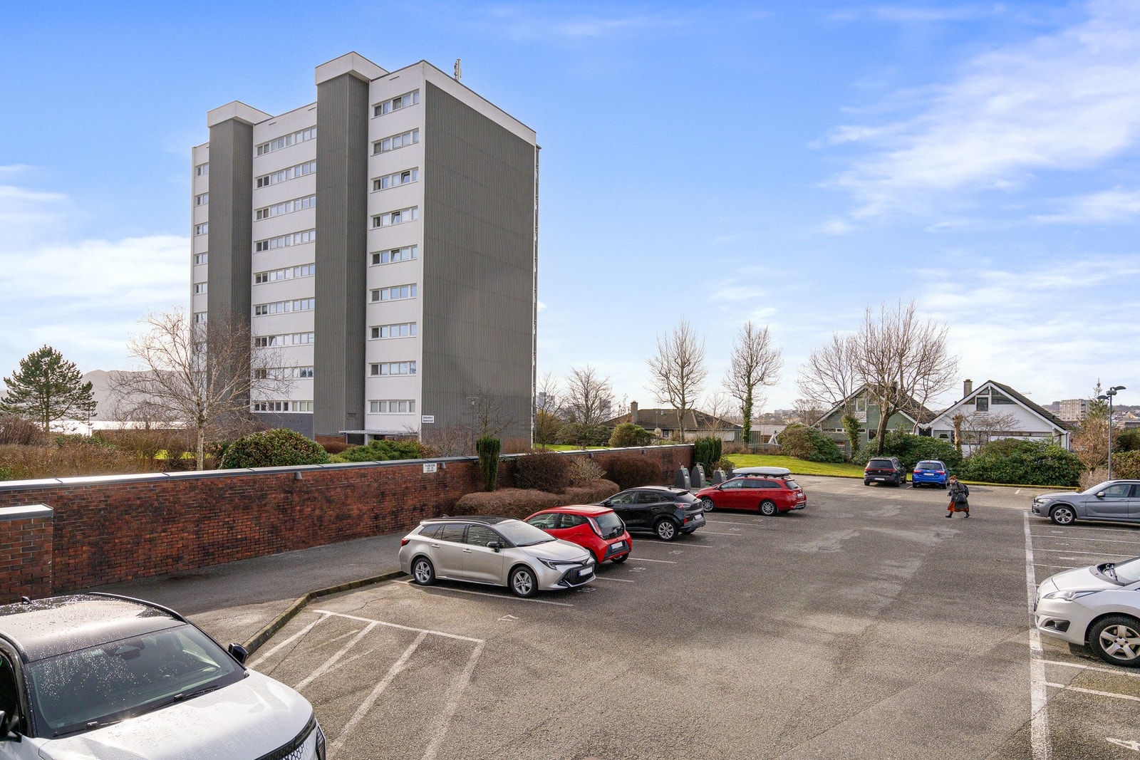 Parkering på parkeringsplass Galleribilde