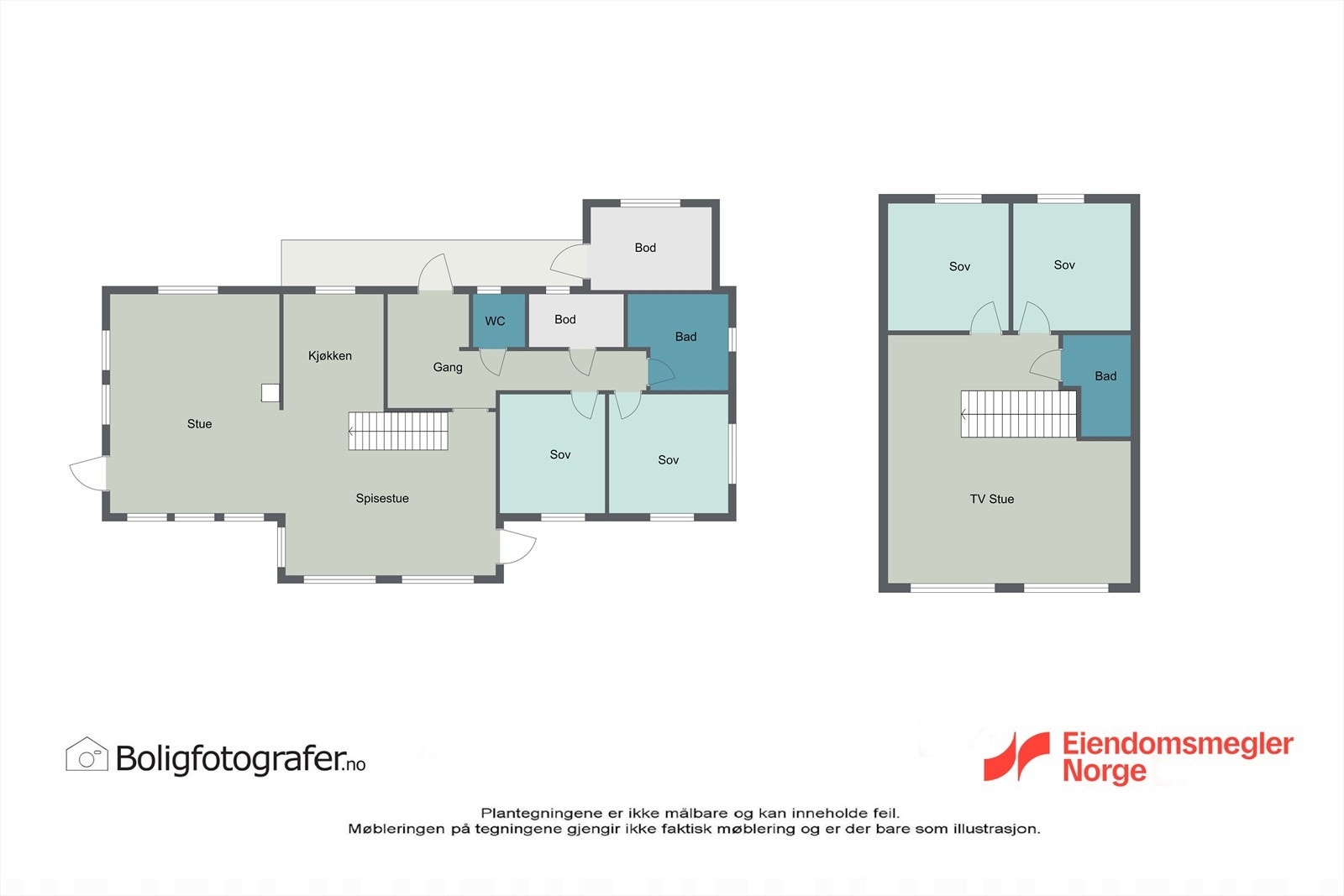 Romslig fritidsbolig over 2 plan Galleribilde